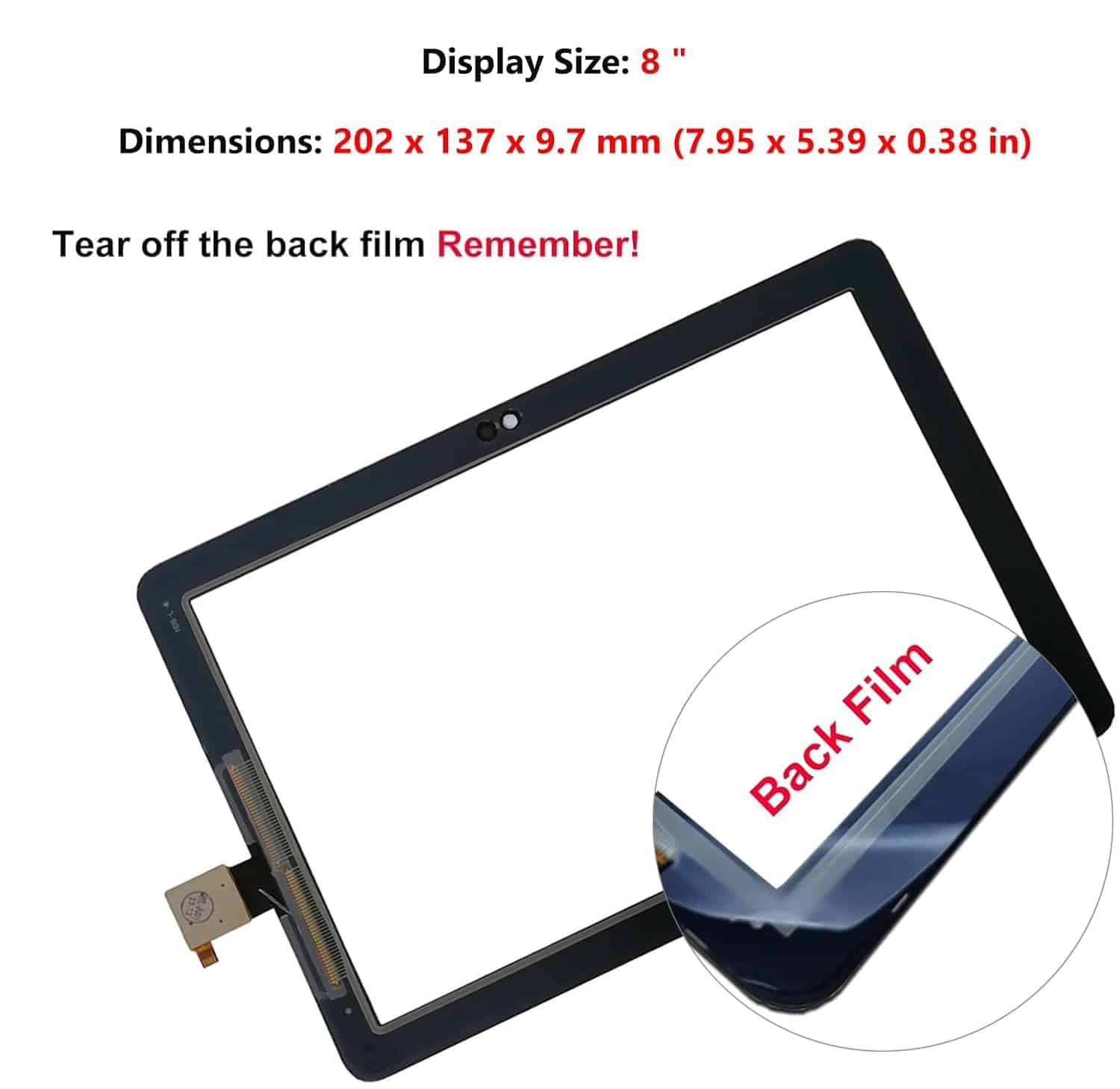 Reemplazo de pantalla digitalizadora para Fire HD 8 / HD 8 - Imagen 4