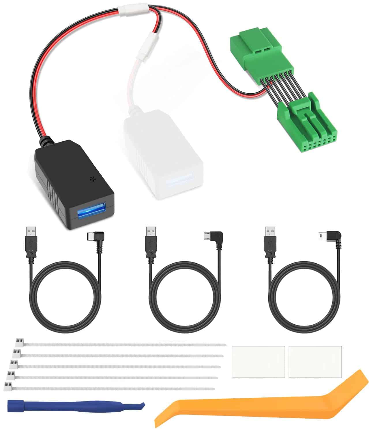 Adaptador de corriente para DashCam YQMAJIM,(7P TypeA)