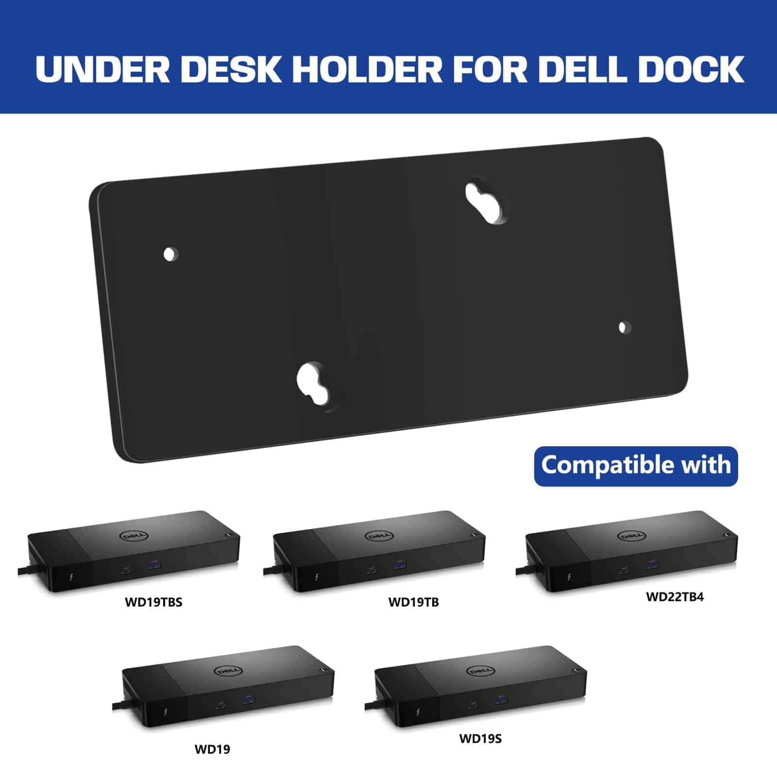 Soporte de montaje bajo el escritorio para Dell WD19 / - Imagen 4