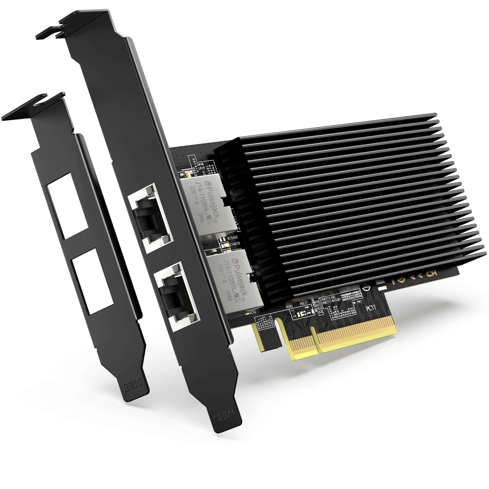 Tarjeta de red PCI-E de 10G con 10Gbps Dual RJ45 Puertos,
