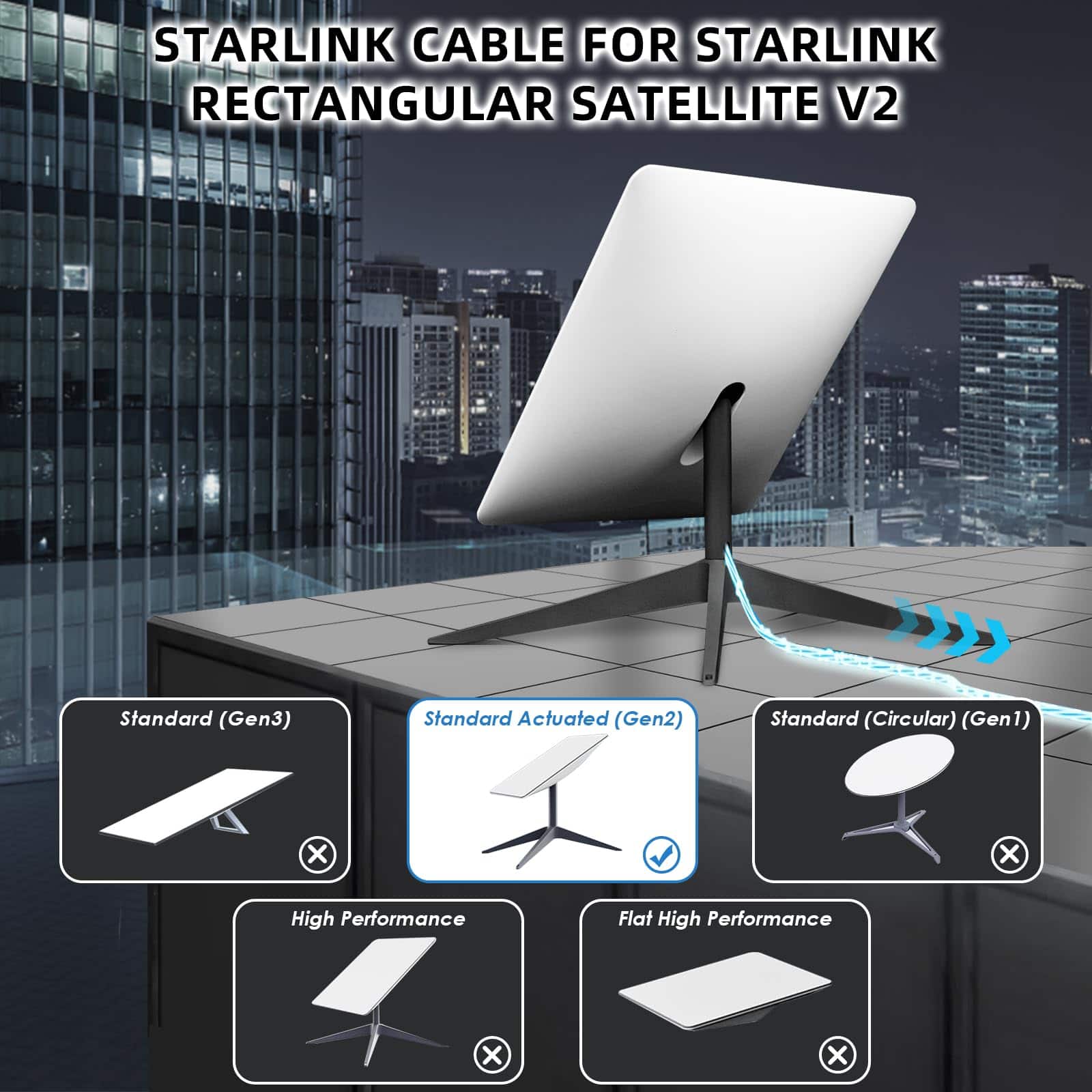 Cable Starlink - Cable Starlink de 75FT para Satélite - Image 3