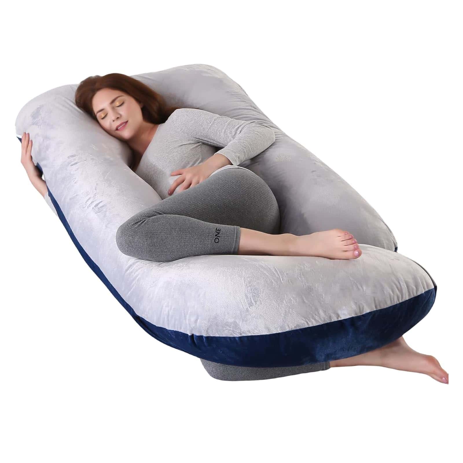 Almohada de embarazo para todo el cuerpo de 60 pulgadas
