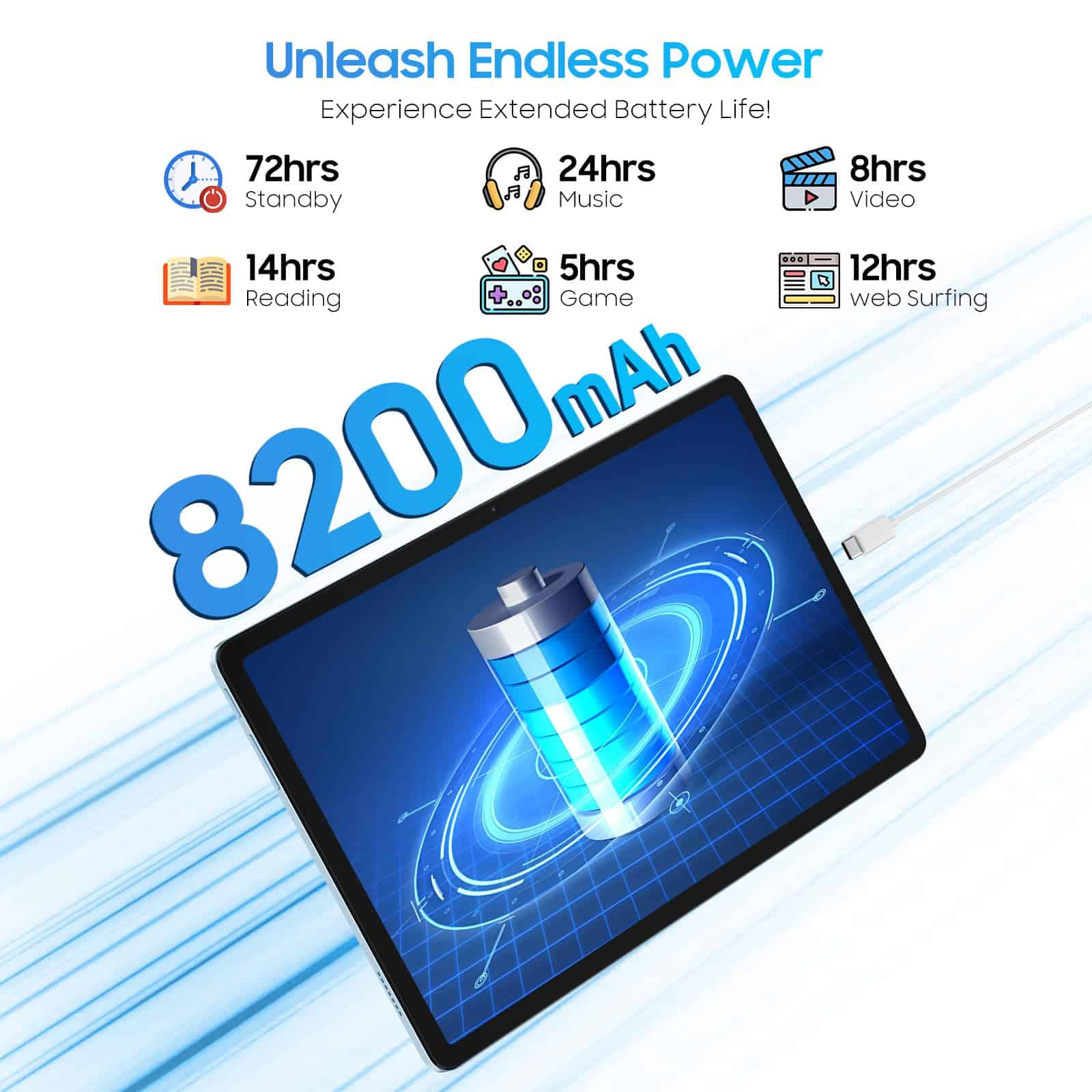 Tableta Blackview 2025 Android 15 de 11 pulgadas, Tab - Image 5