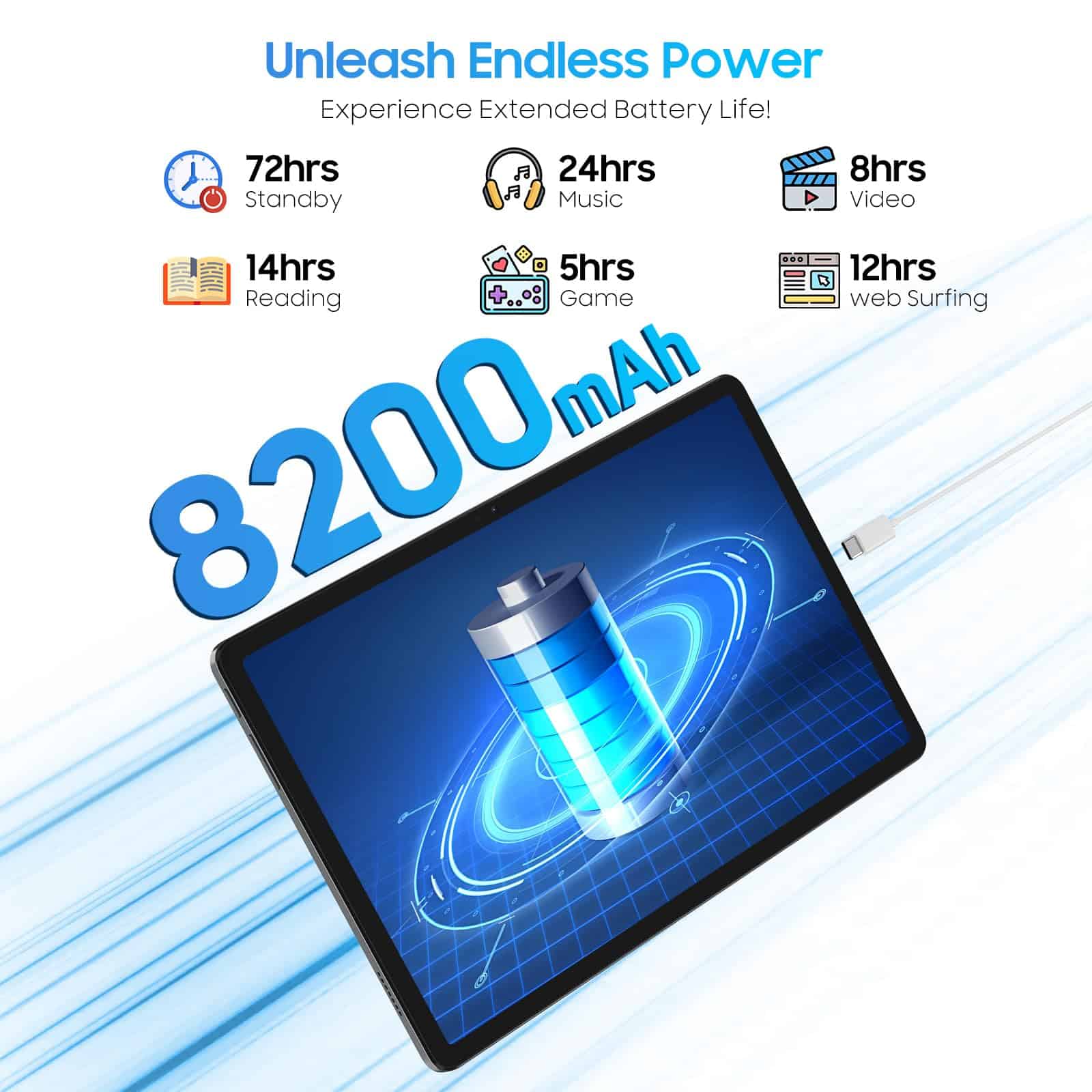 Tablet Blackview 2025 Android 15 de 11 pulgadas, Tab 90WiFi - Image 5
