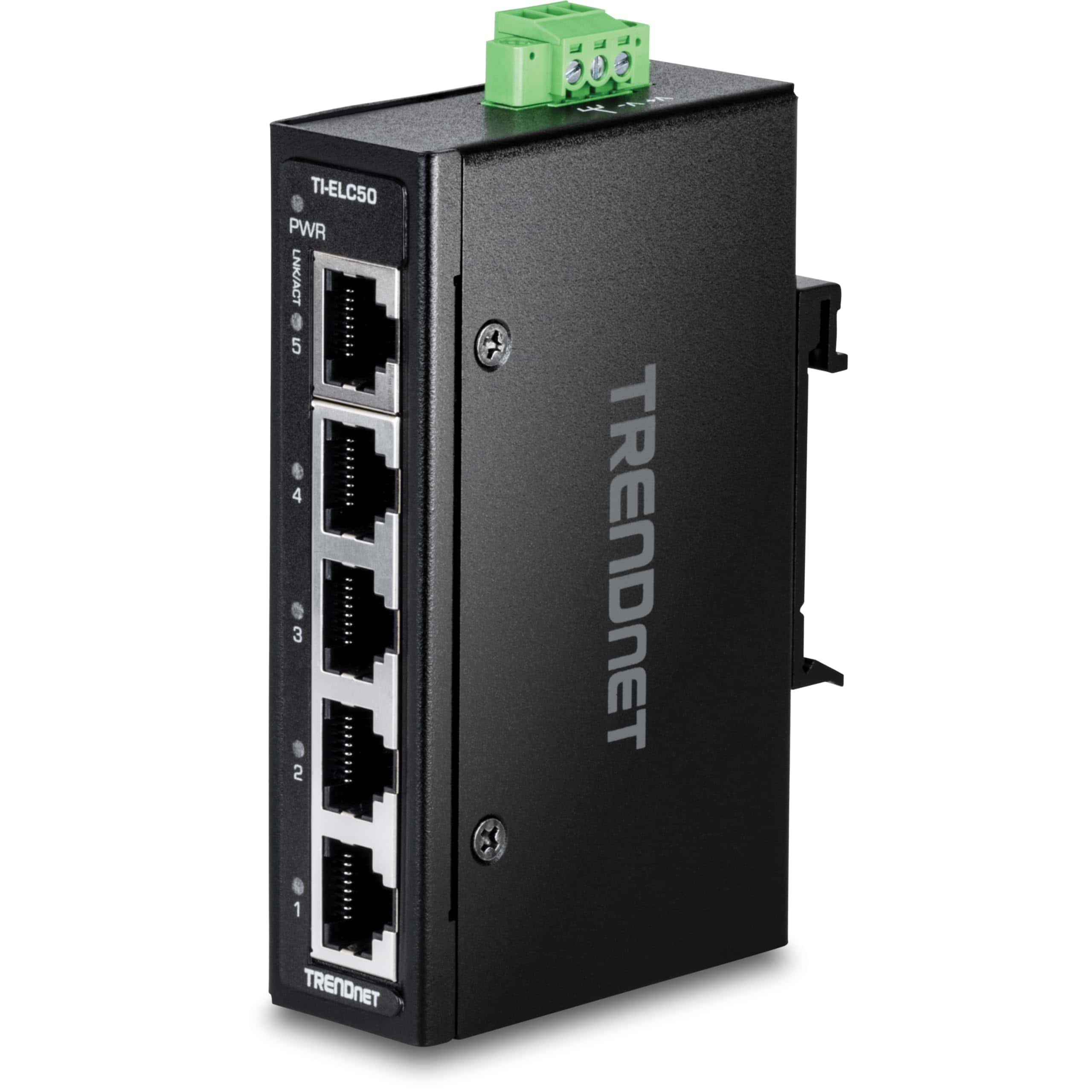 Switch Mini de 5 Puertos Ethernet Rápido Industrial