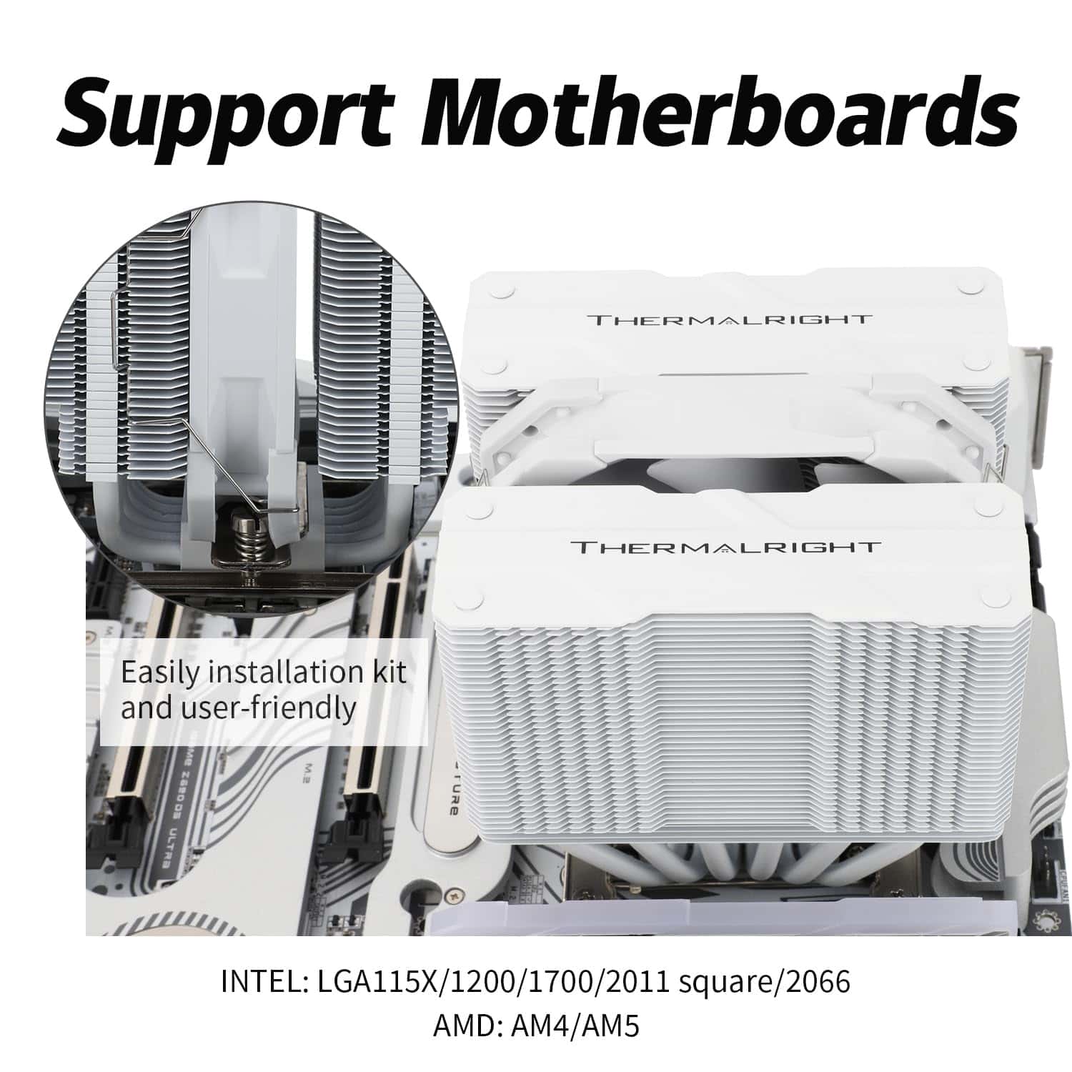 Thermalright Peerless Assassin 120 Mini Blanco CPU Cooler, - Image 7
