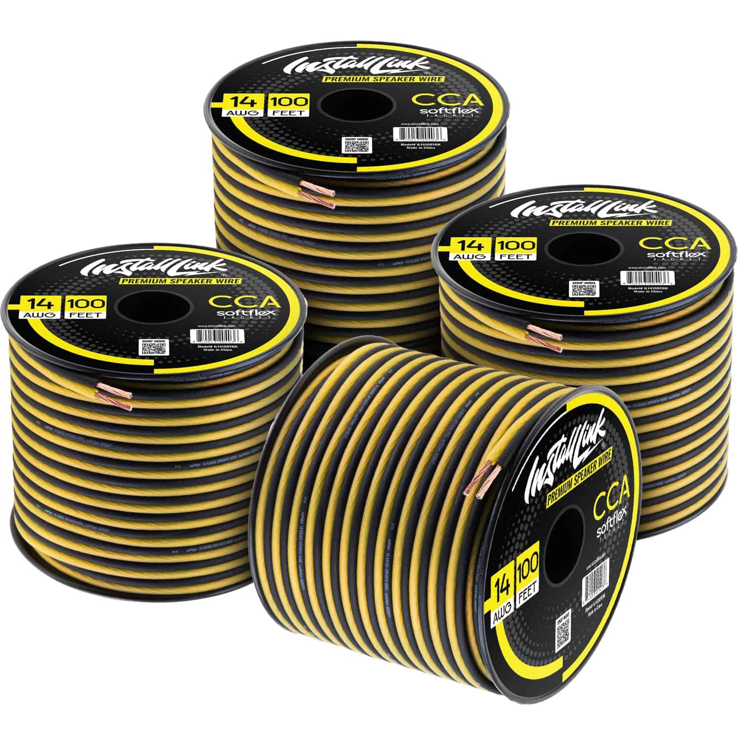 Cable de altavoz de calibre 14 AWG (4X 100 pies = 400 pies