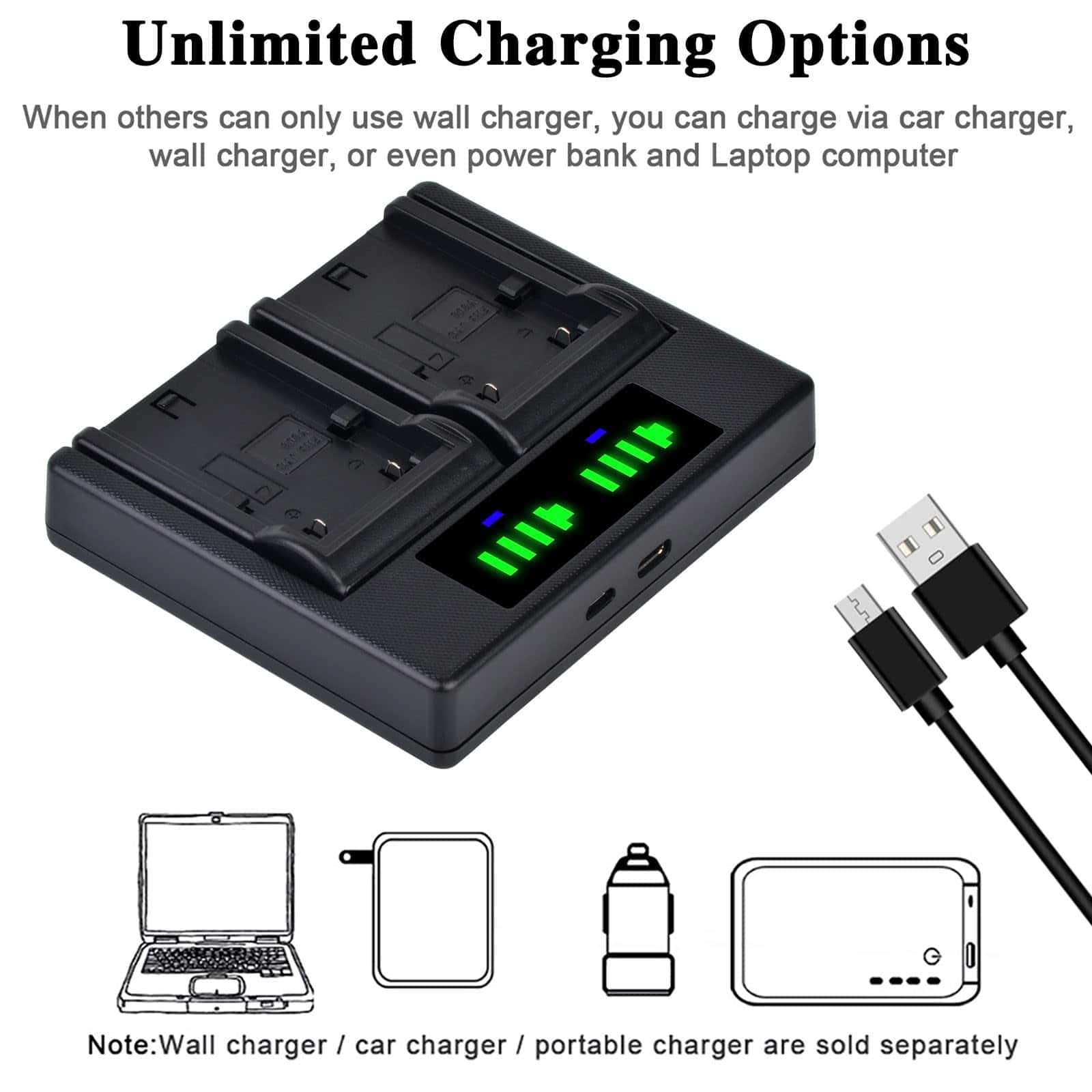 Paquete de 2 Baterías de 3000mAh BN-VF823 + Cargador Rápido - Image 8