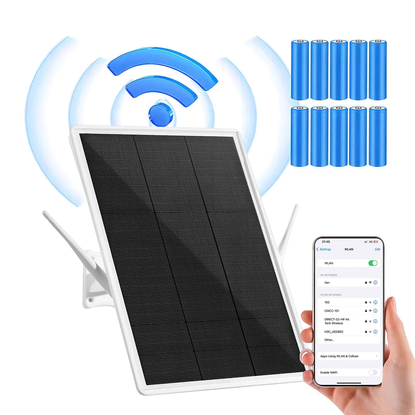 SECUEYE Router Módem Solar 4G LTE 2.4Ghz Punto de Acceso
