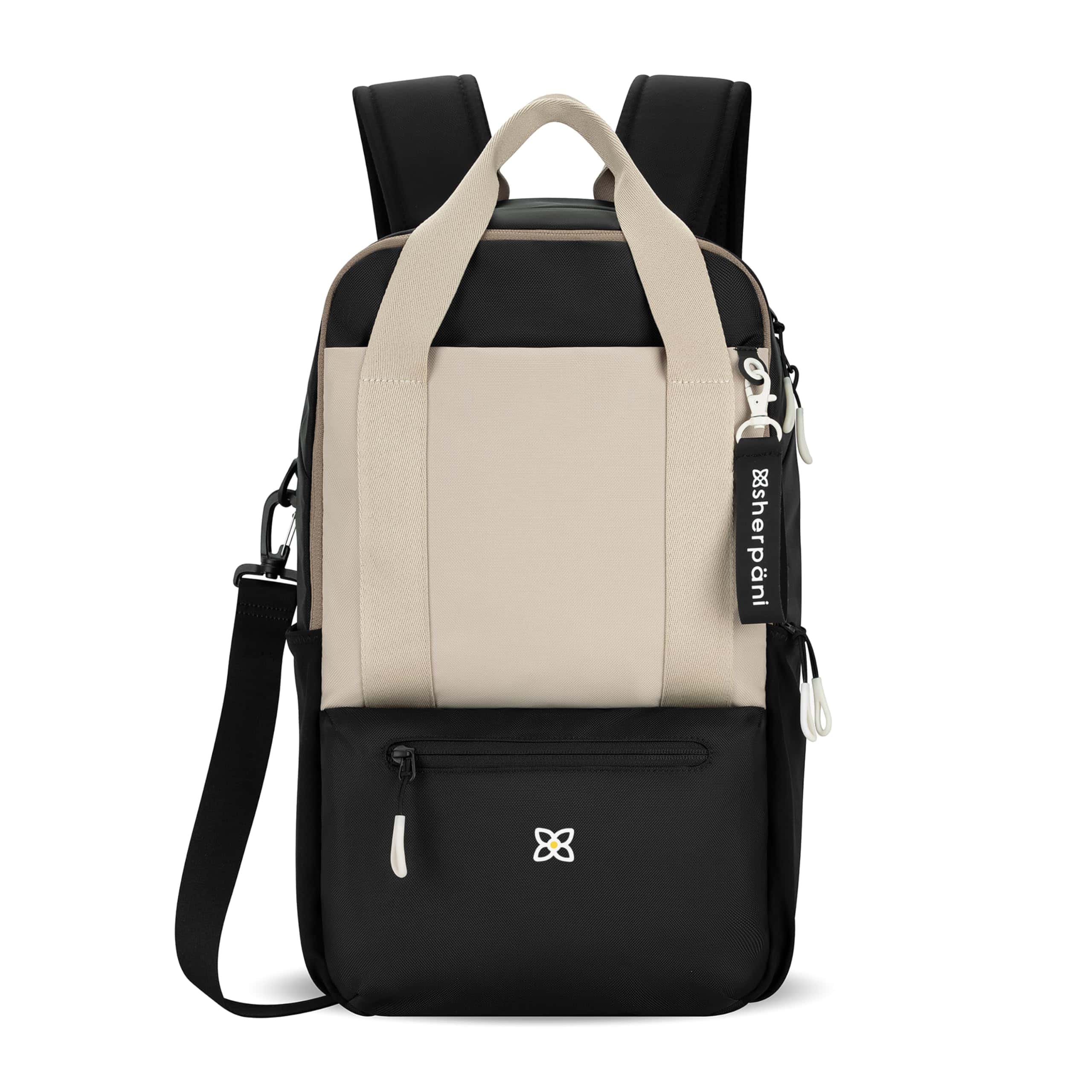 Sherpani Camden, Mochila Convertible, Bolso -Con Leche