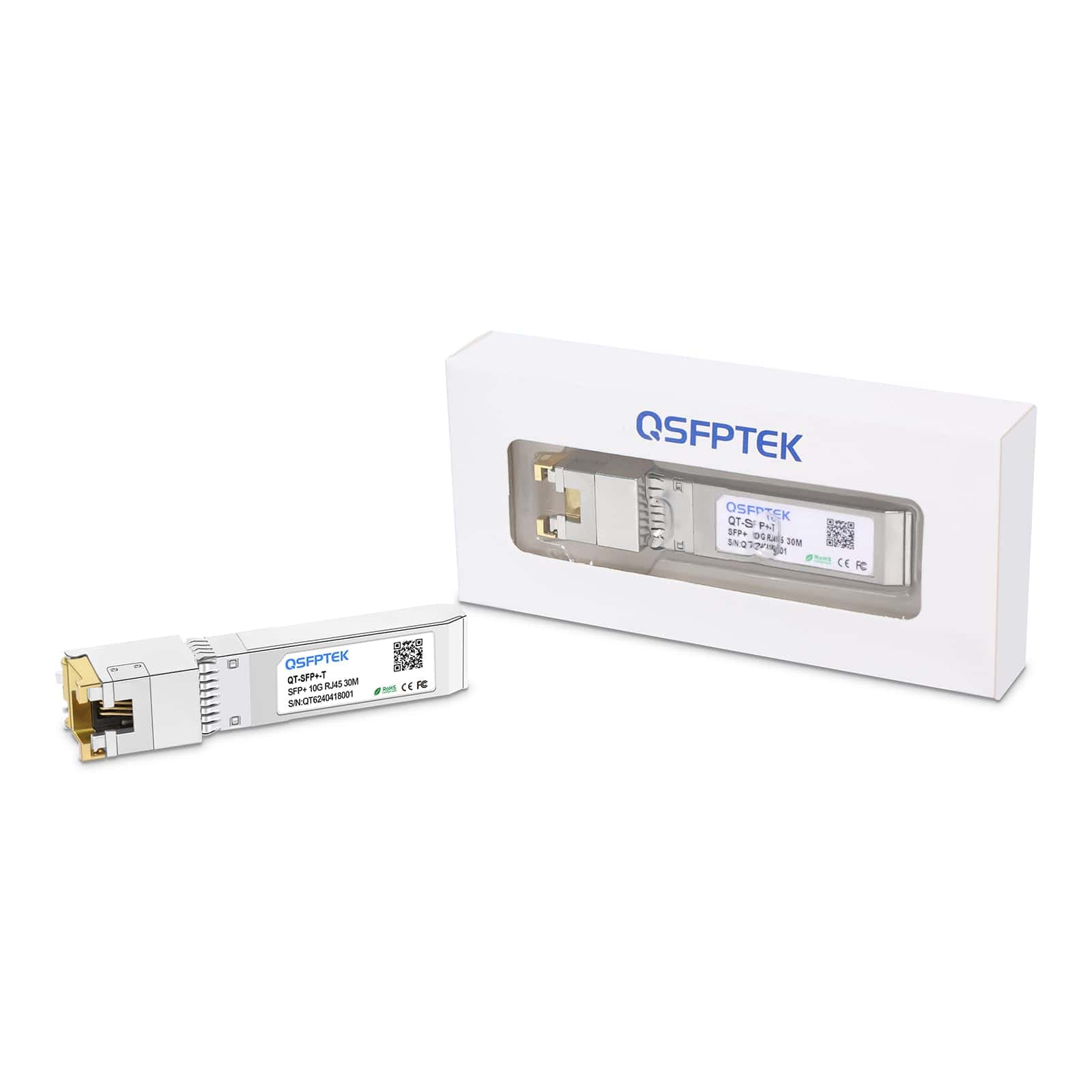 10GBASE-T SFP+ a RJ45, Módulo SFP de Cobre 10gagbit RJ-45,