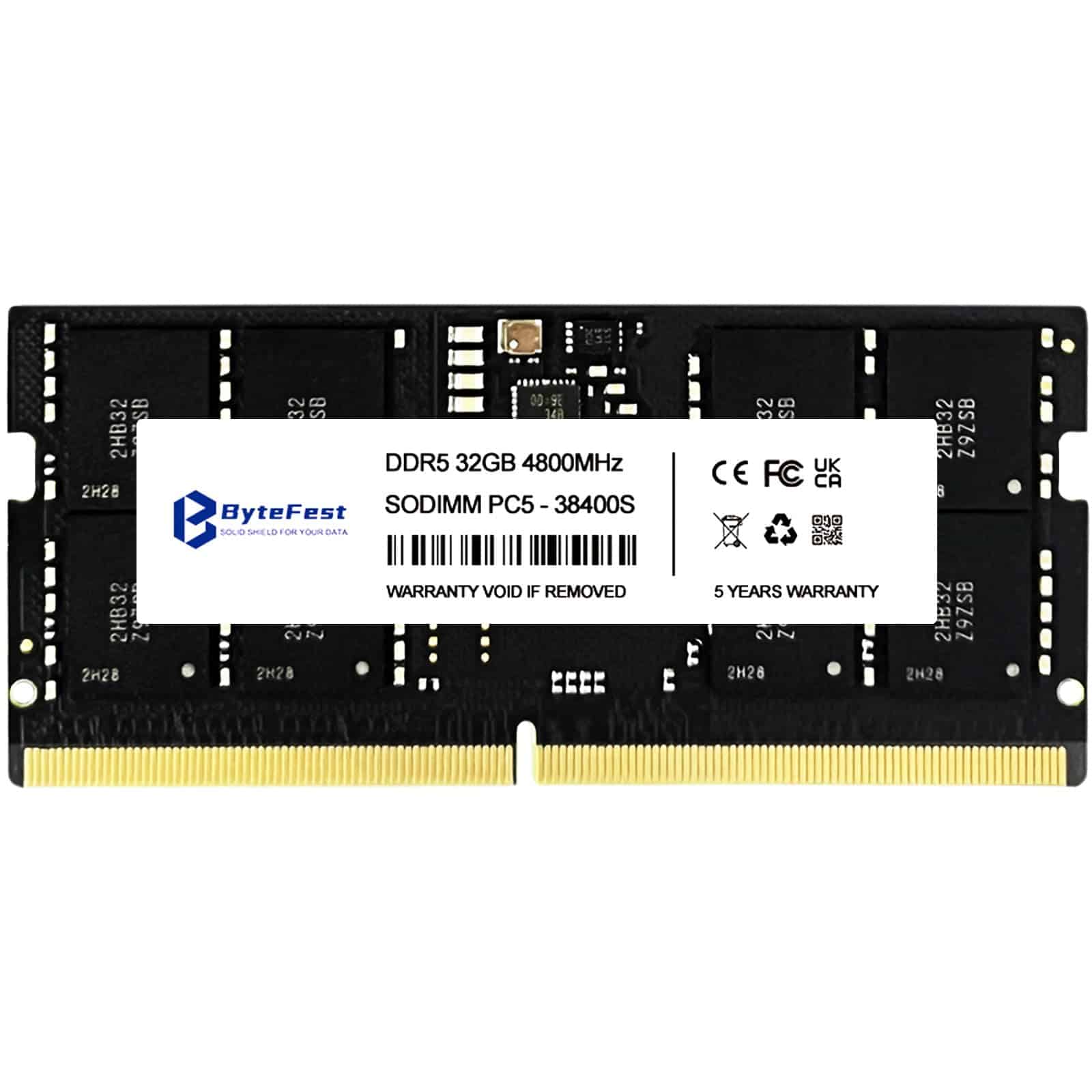 Memoria RAM DDR5 ByteFest 32GB 4800MHz PC5-38400 CL40 1.1V