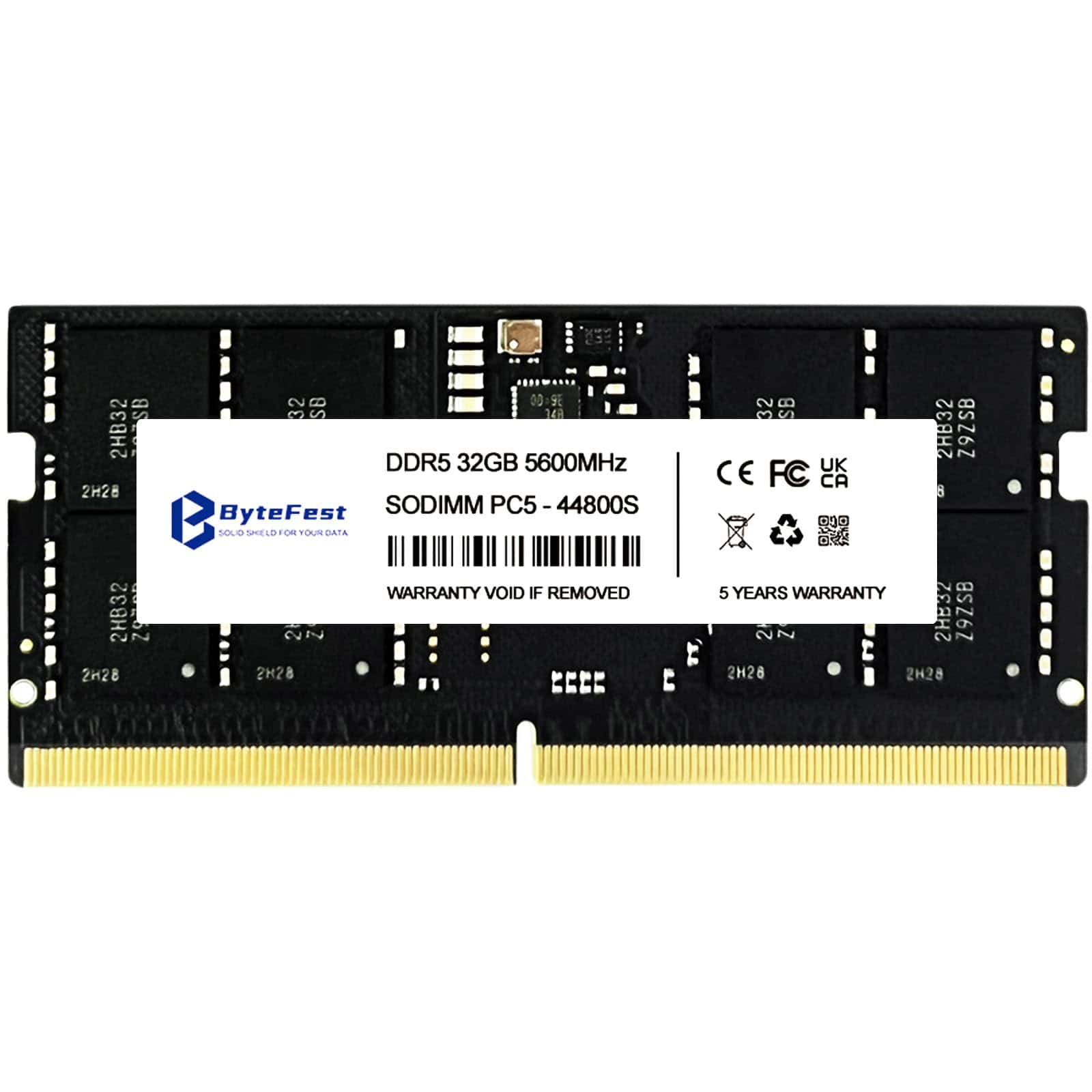 ByteFest DDR5 RAM 32GB 5600MHz PC5-44800 CL46 1.1V SODIMM