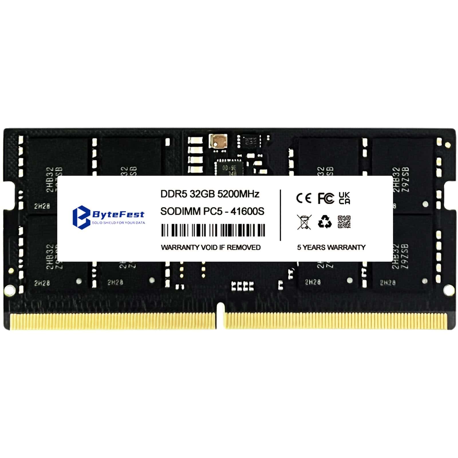ByteFest DDR5 RAM 32GB 5200MHz PC5-41600 CL42 1.1V SODIMM