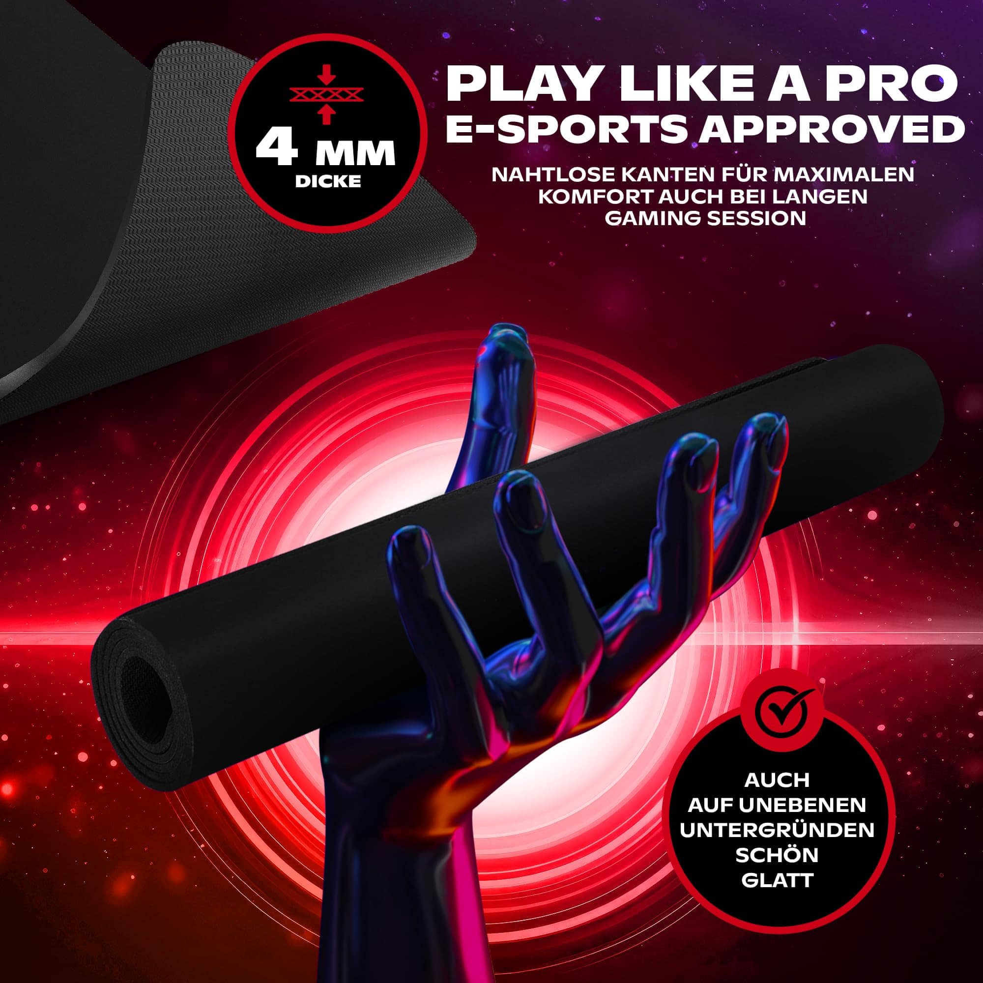 Tapete Mousepad para Gaming BEASTCOM Hero X2000, Edición - Image 7