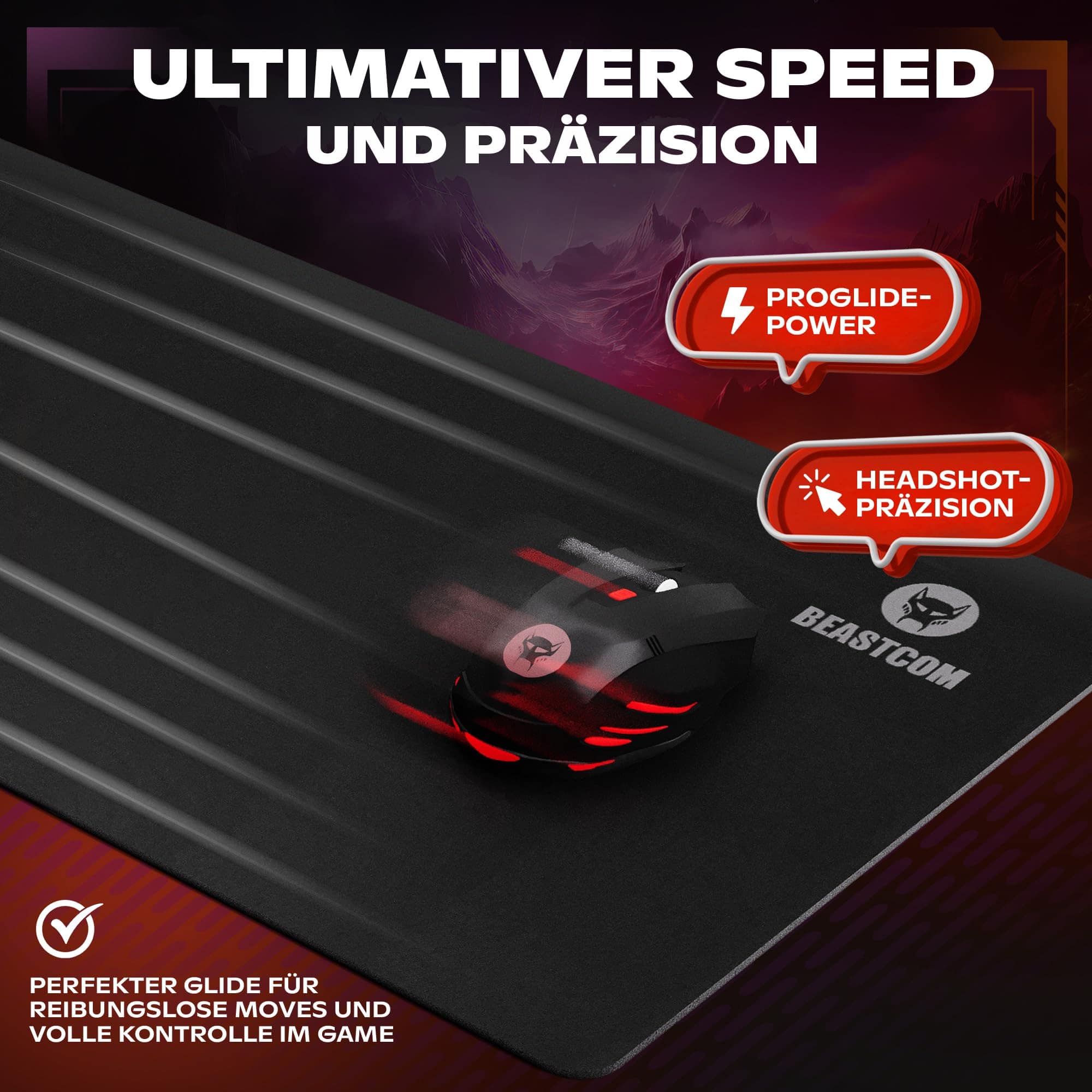 Tapete Mousepad para Gaming BEASTCOM Hero X2000, Edición - Image 6