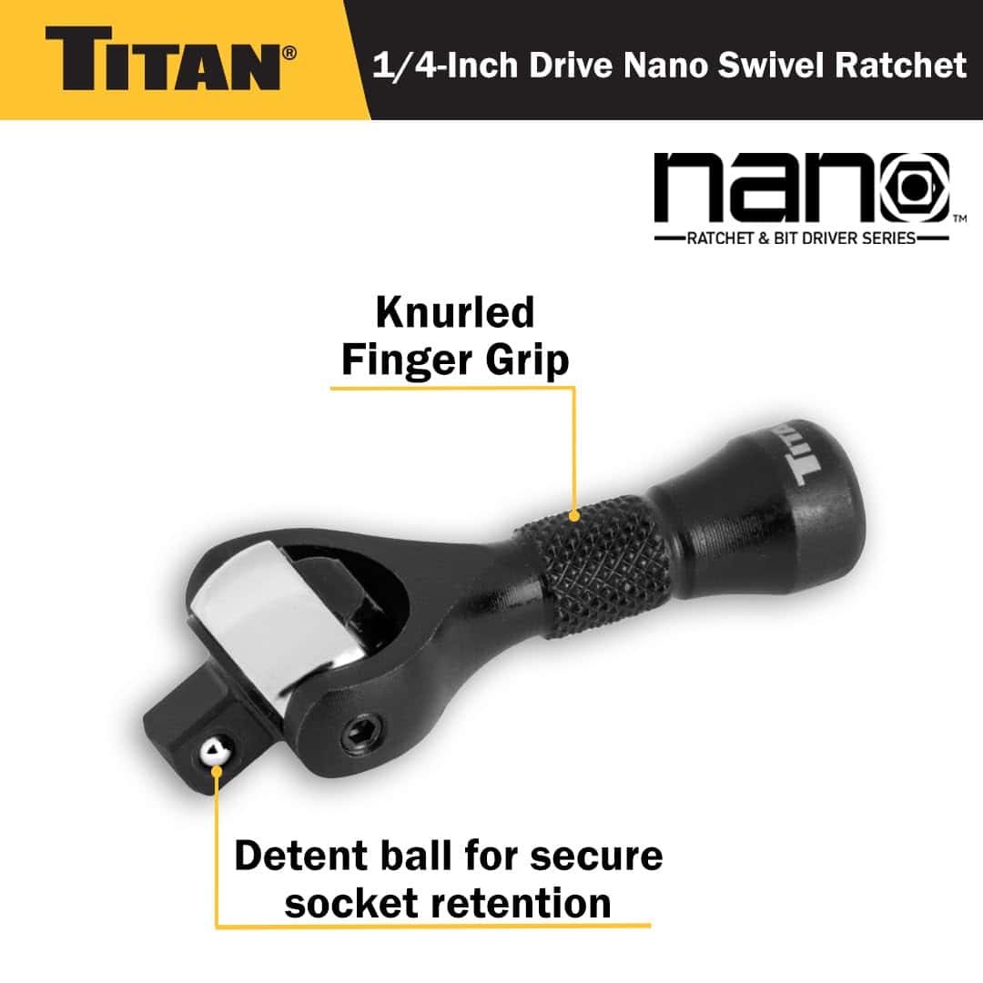 Llave de Trinquete Nano de 90 Dientes con Cabeza Giratoria - Image 3