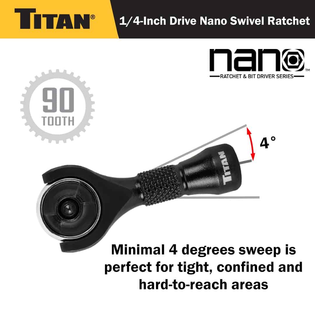 Llave de Trinquete Nano de 90 Dientes con Cabeza Giratoria - Image 6