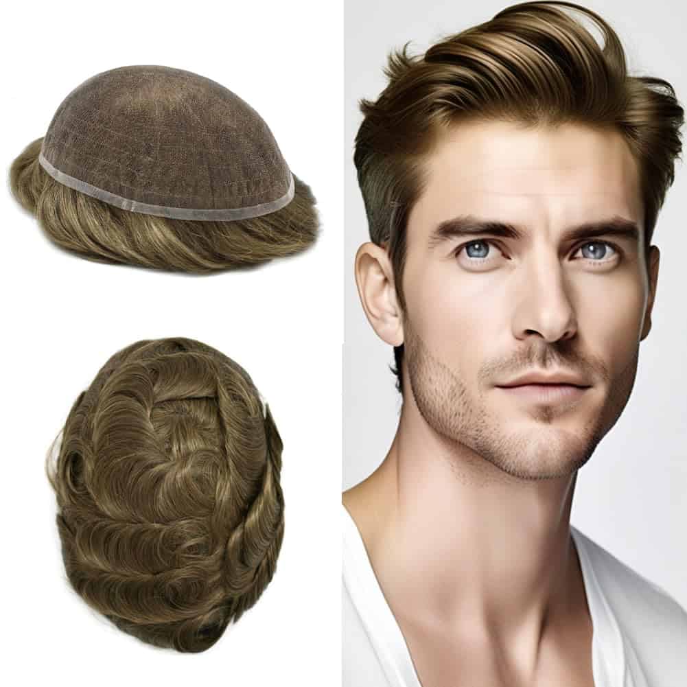 Tupé FNY HAIR para Hombres Sistema Capilar de Encaje