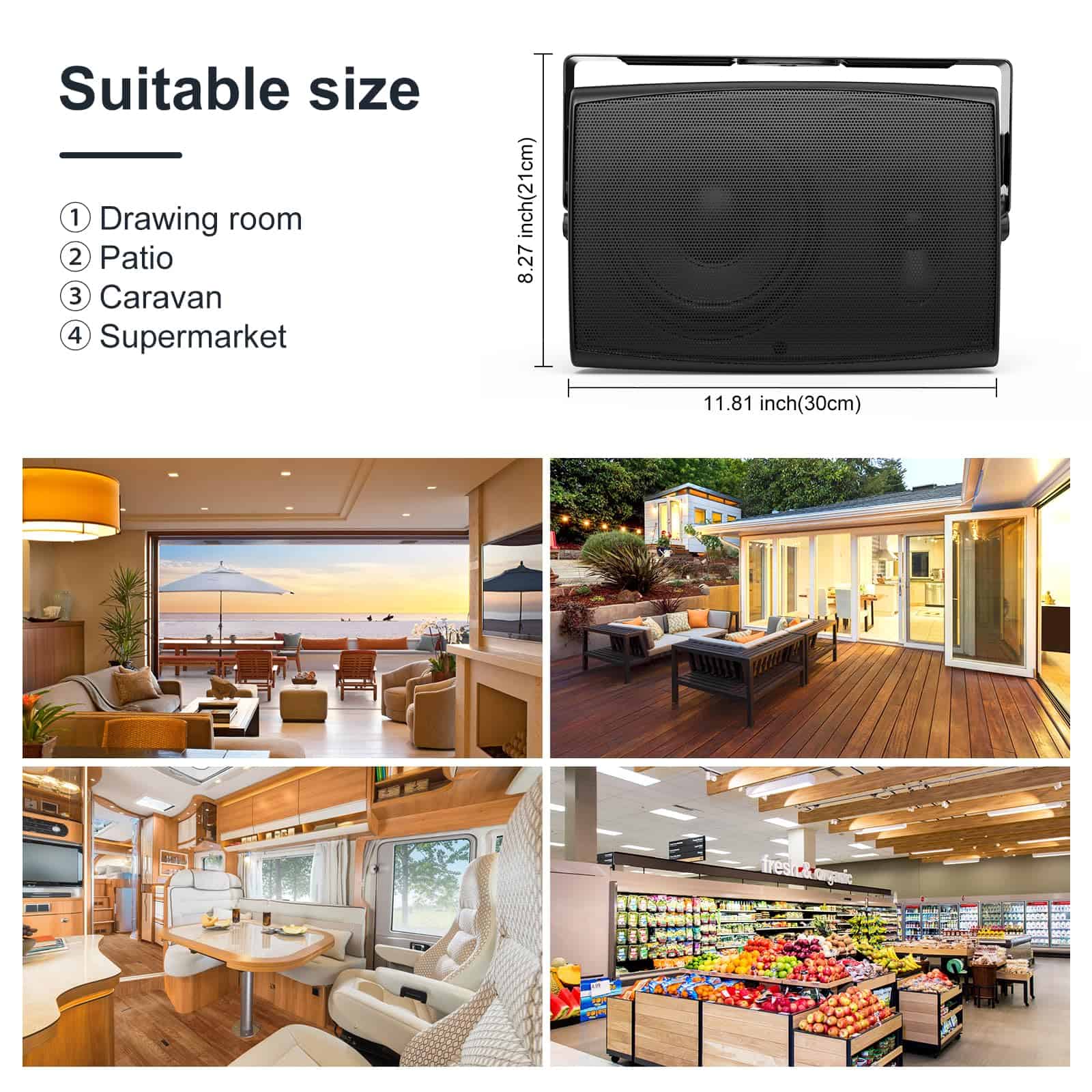 Alternative view of Par de Altavoces Bluetooth para Exteriores STUDIOFINIX de