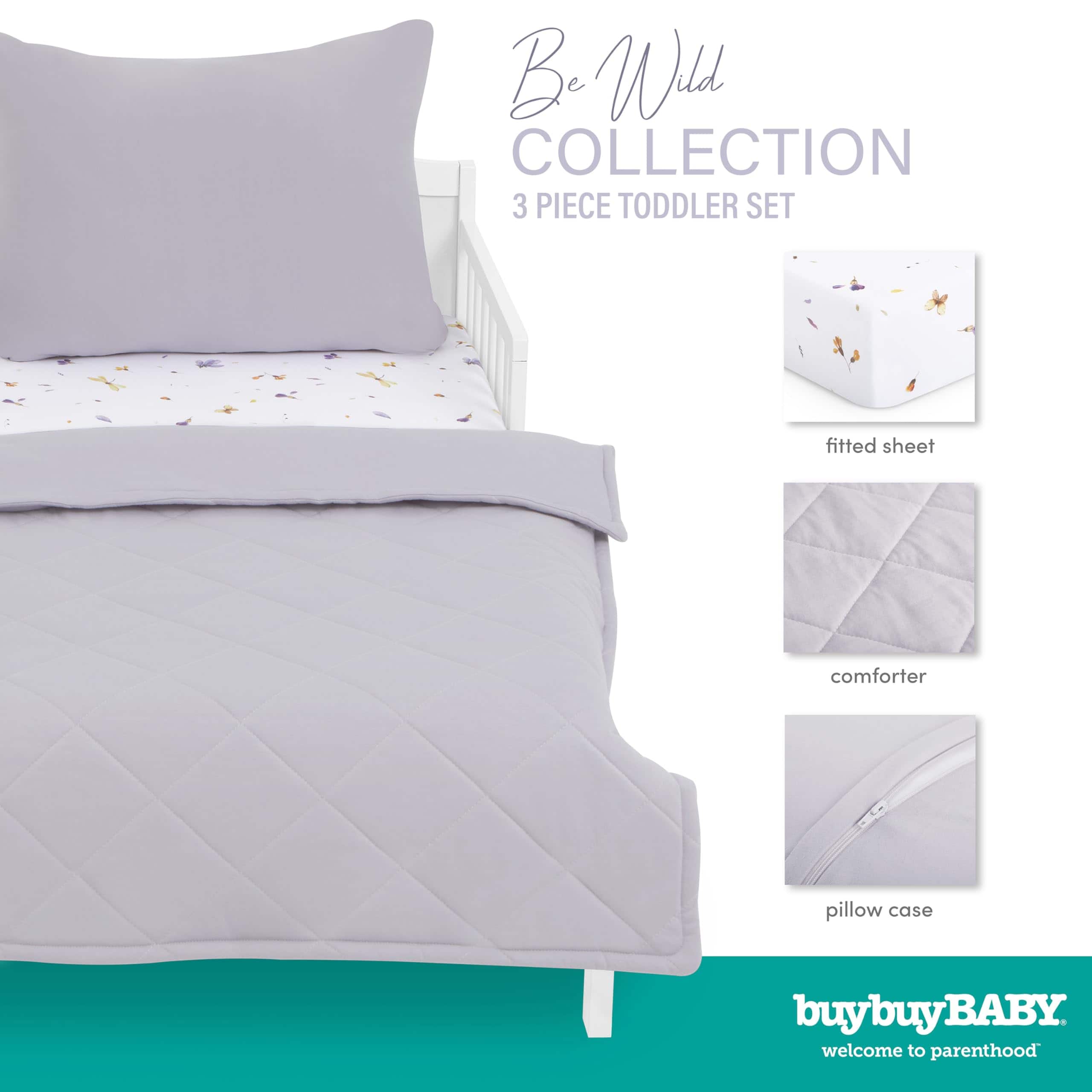 Set de Ropa de Cama para Niños Evolur Be Wild de 3 Piezas, - Imagen 3