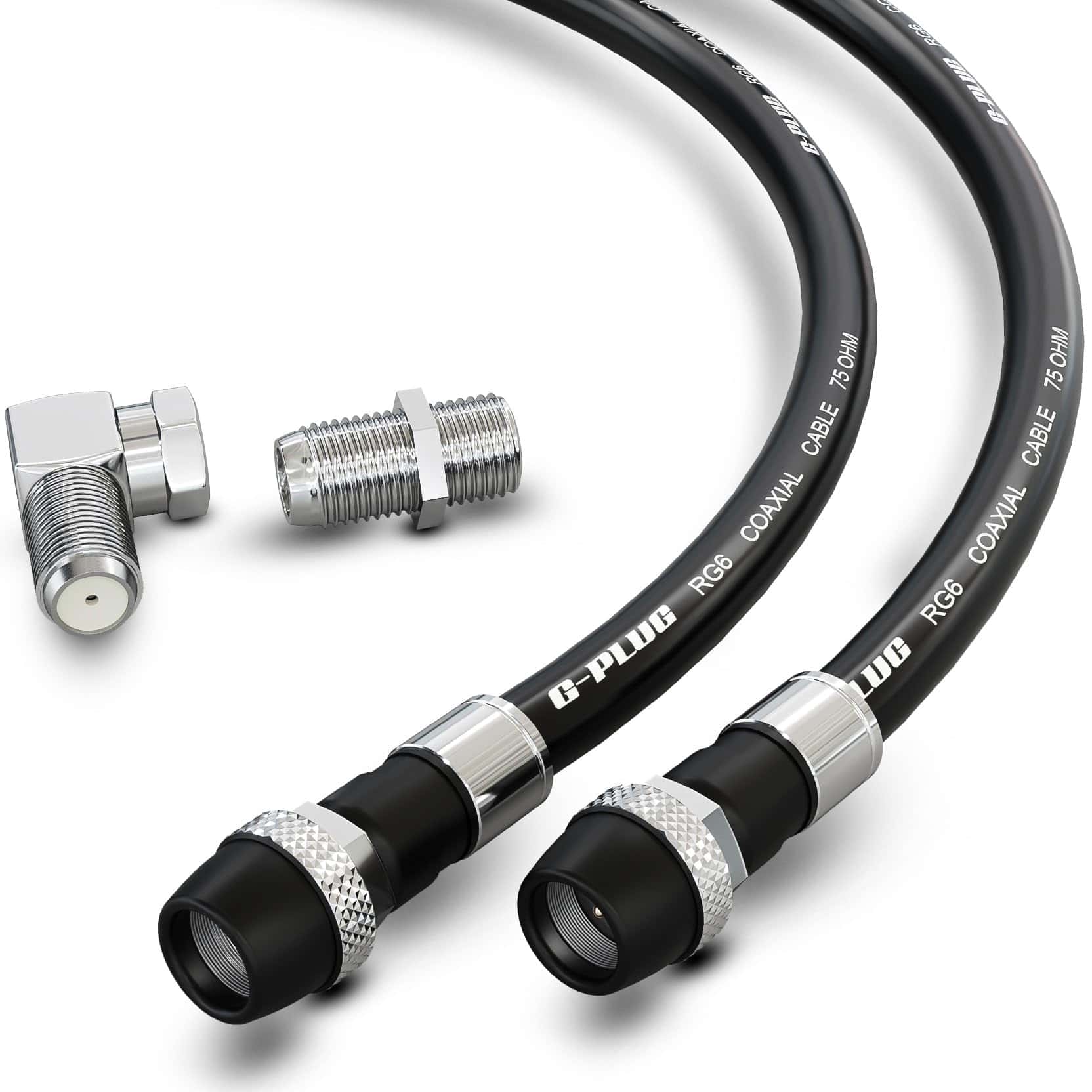 Cable Coaxial RG6 G-PLUG 150FT - Cuádruple Blindaje,