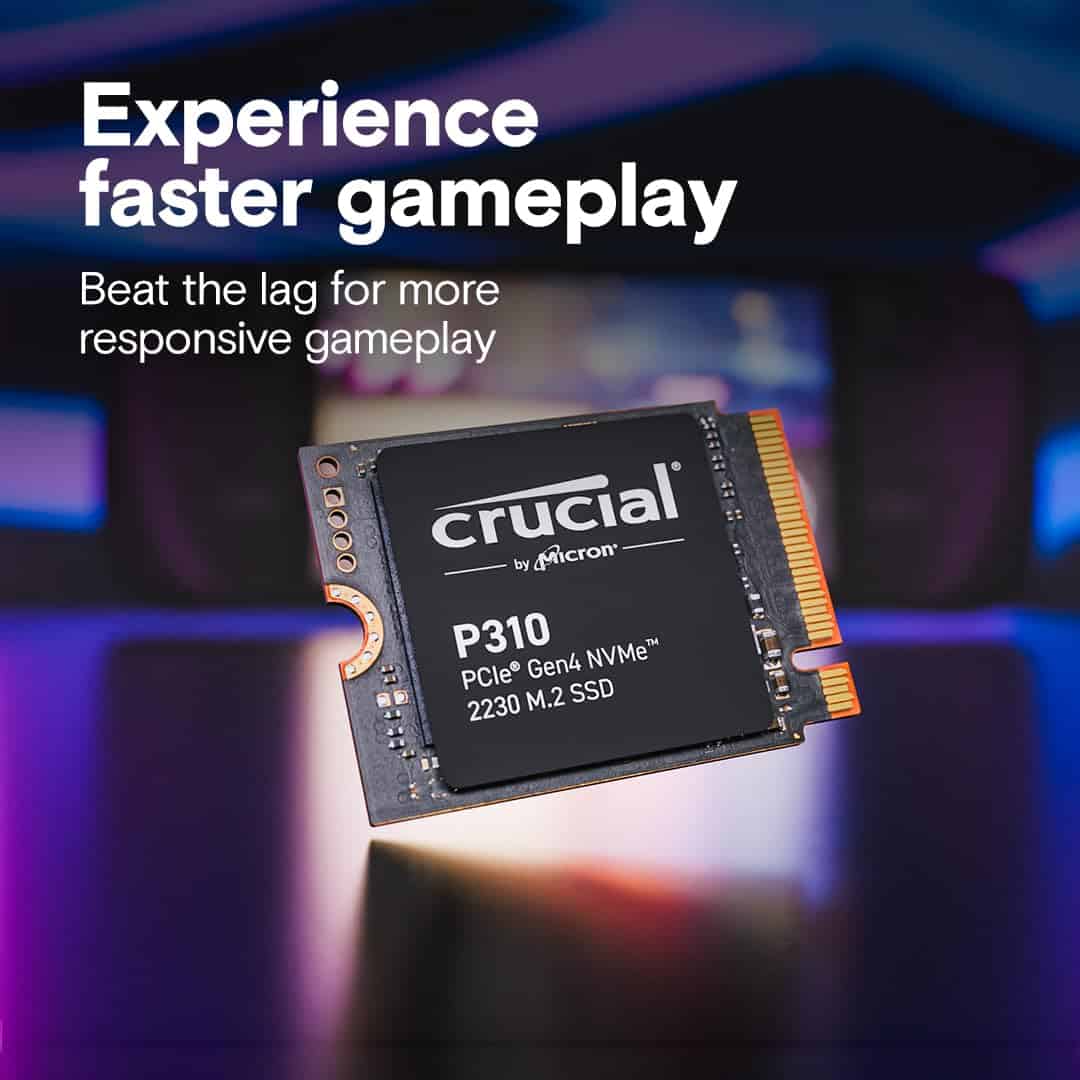 Crucial P310 2TB PCIe Gen4 2230 NVMe M.2 SSD - Hasta 7,100 - Image 5
