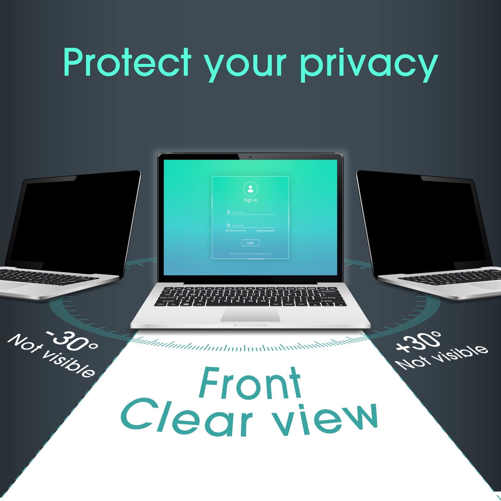 Filtro de privacidad magnético para laptop de 14 pulgadas - Image 4