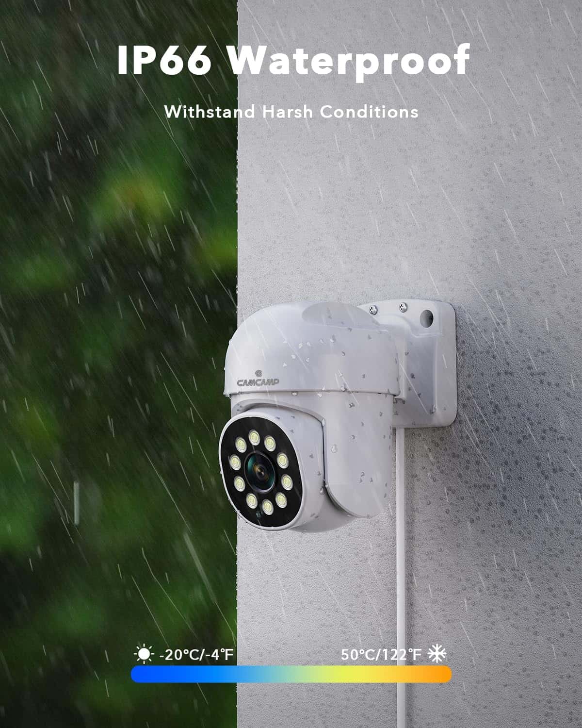Cámara de seguridad PoE Camcamp 5MP para exteriores, - Imagen 6