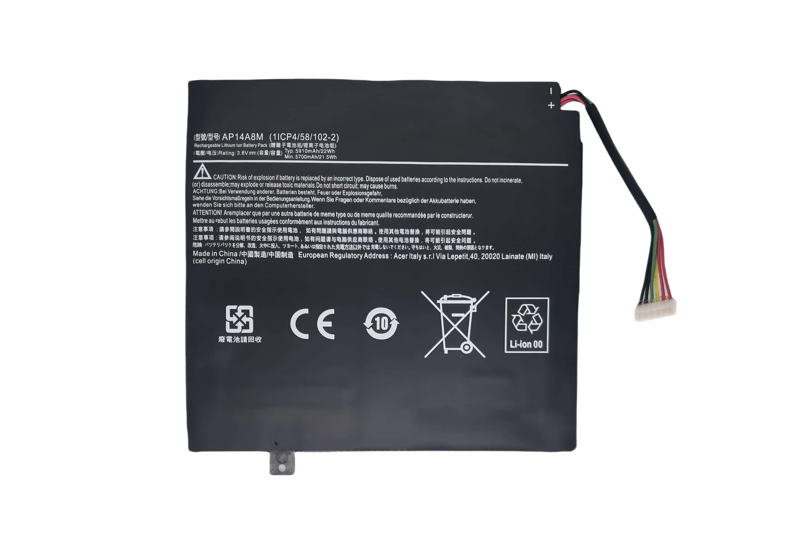 Batería de repuesto para portátil YXKC AP14A8M AP14A4M