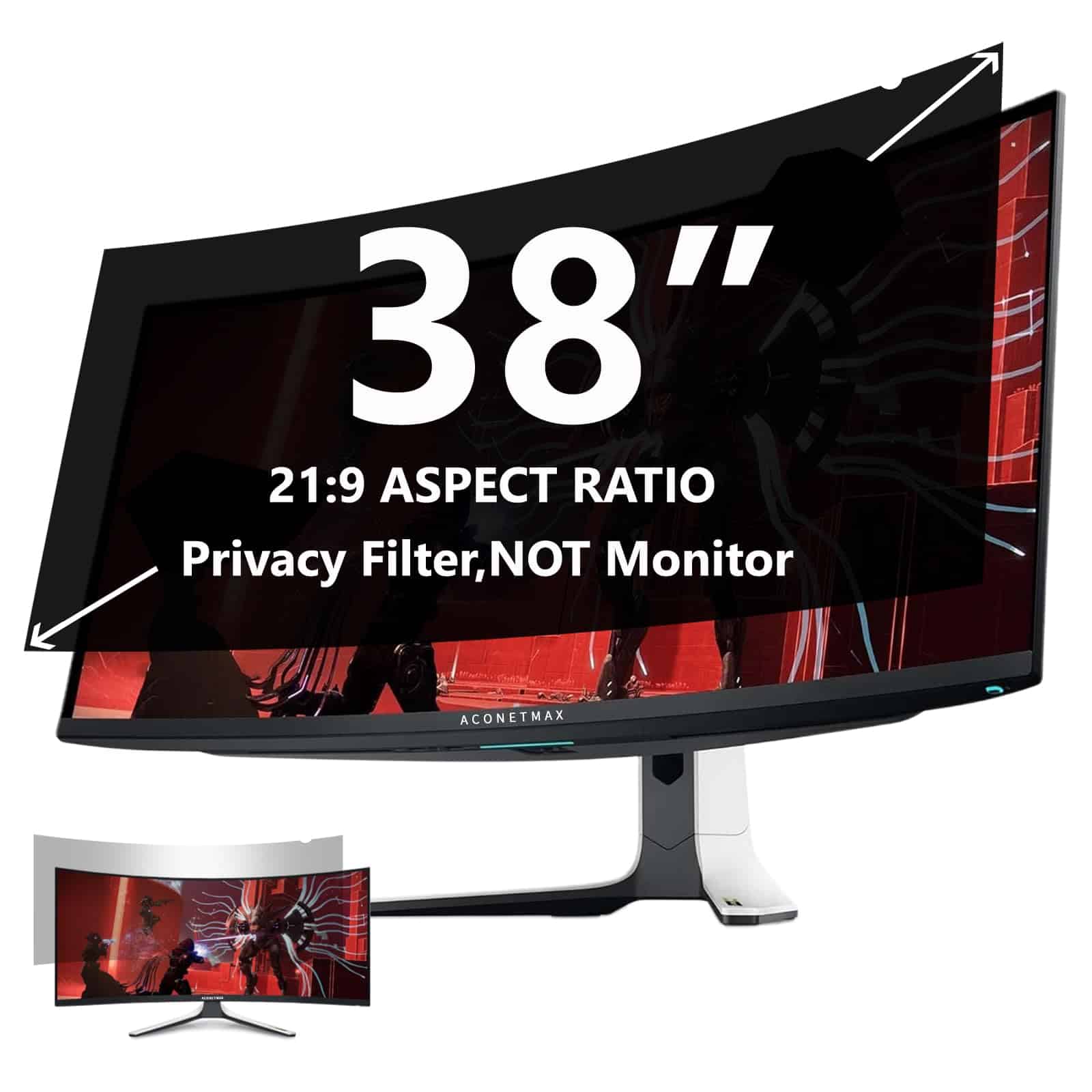 Filtro de privacidad de 38'' ACONETMAX para monitores