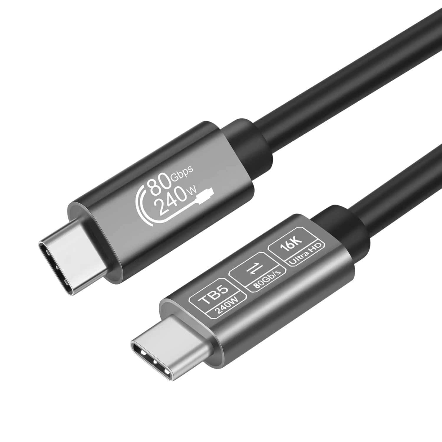 [80Gbps Data Sync] Compatible con Cable Thunderbolt 5