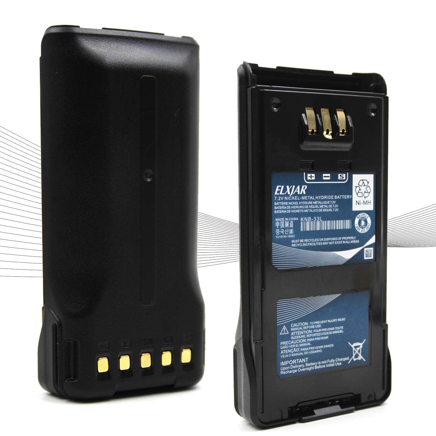 (Paquete de 2) Batería de Repuesto Ni-MH de 7.2V para