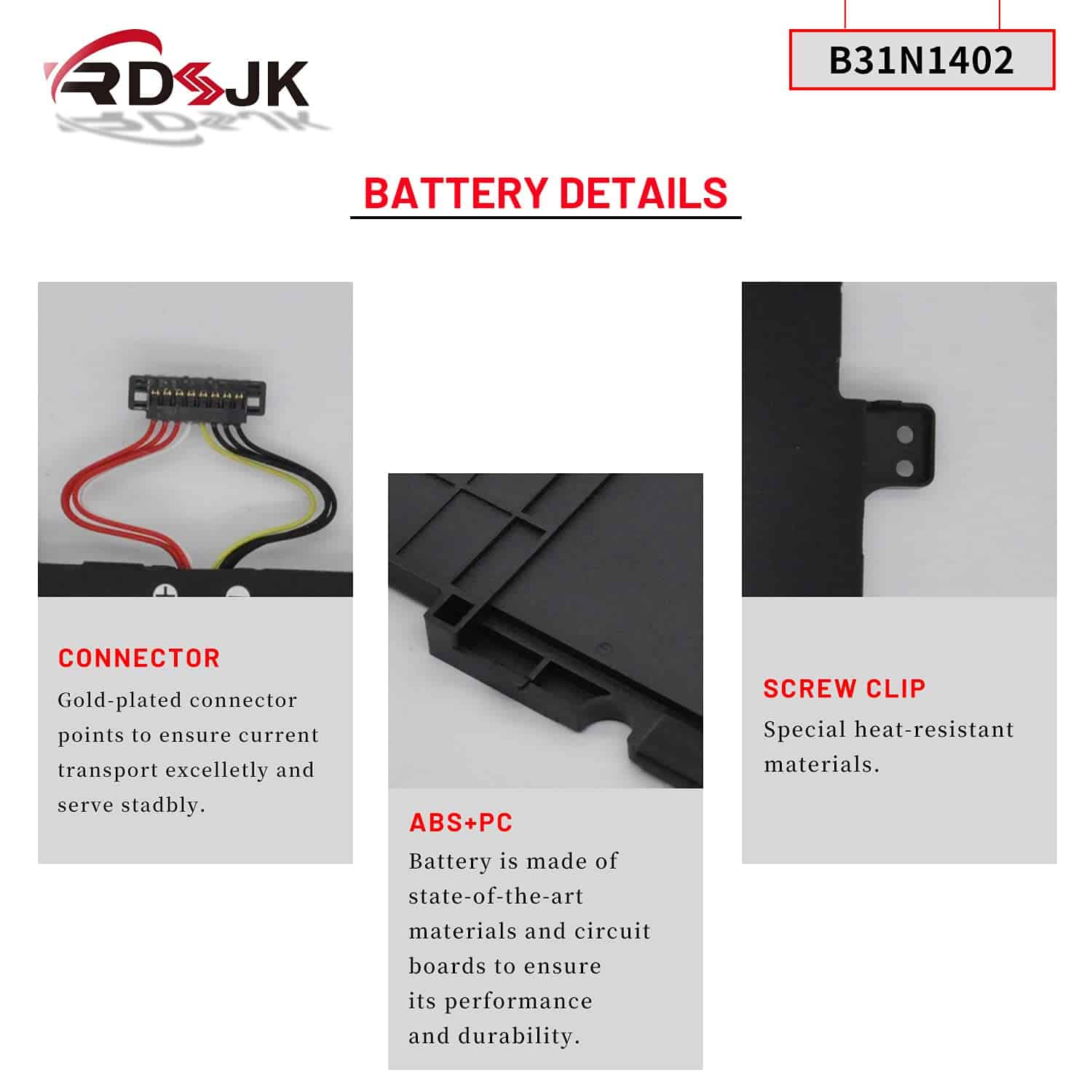 Batería para portátil B31N1402 para ASUS Q551 Q551L Q551LN - Image 6