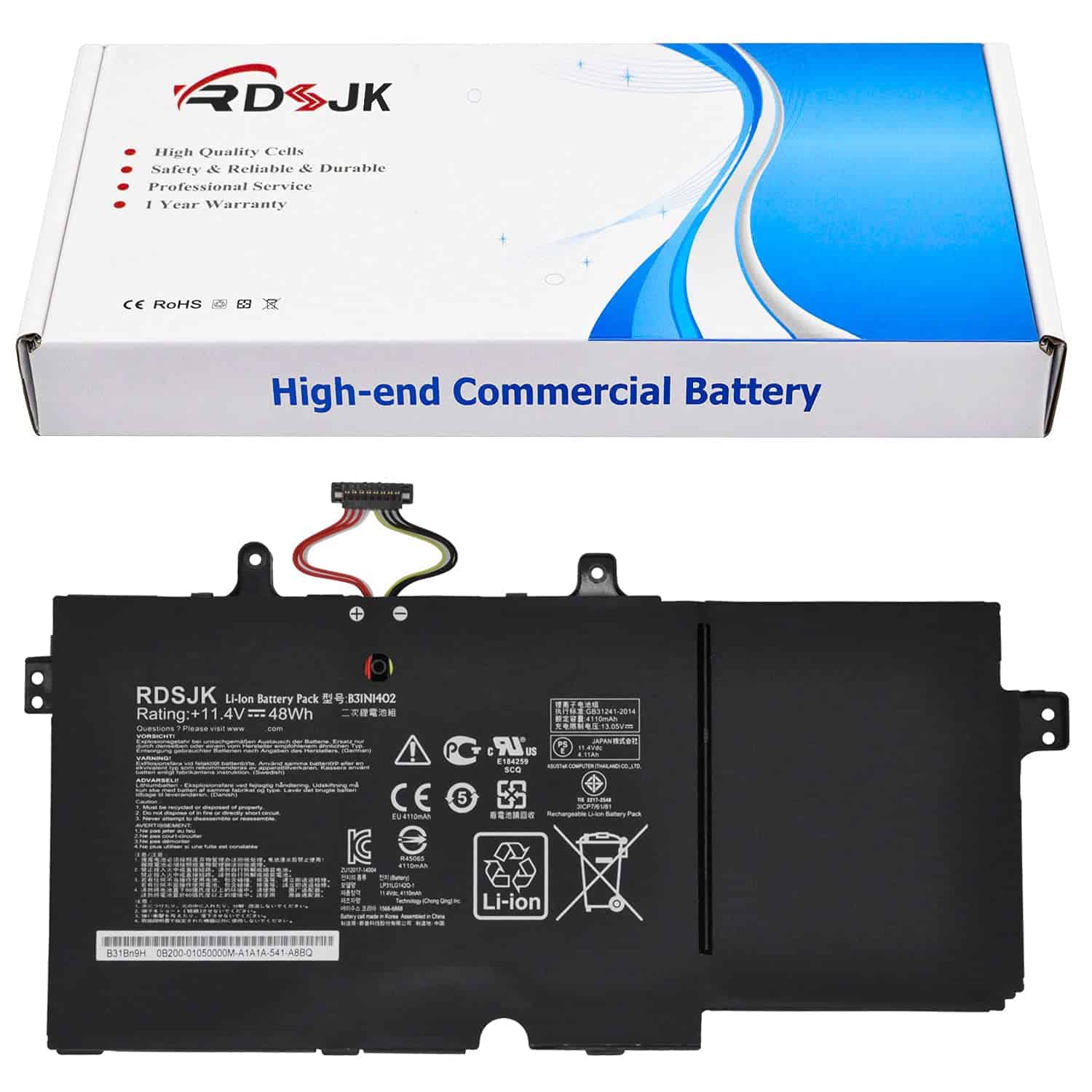 Batería para portátil B31N1402 para ASUS Q551 Q551L Q551LN