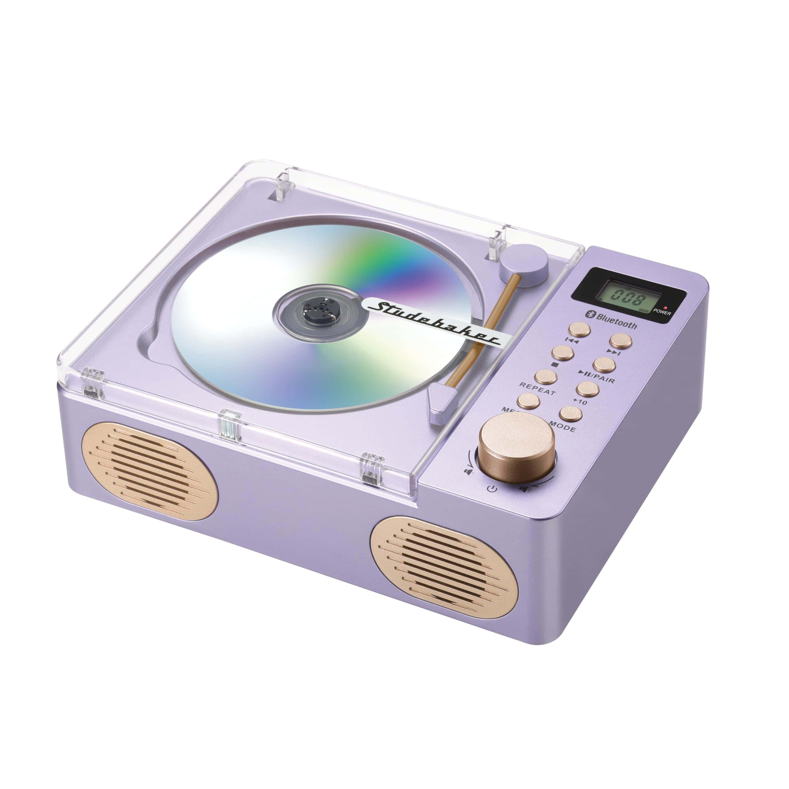 Reproductor de CD portátil estéreo Studebaker SB3720 con