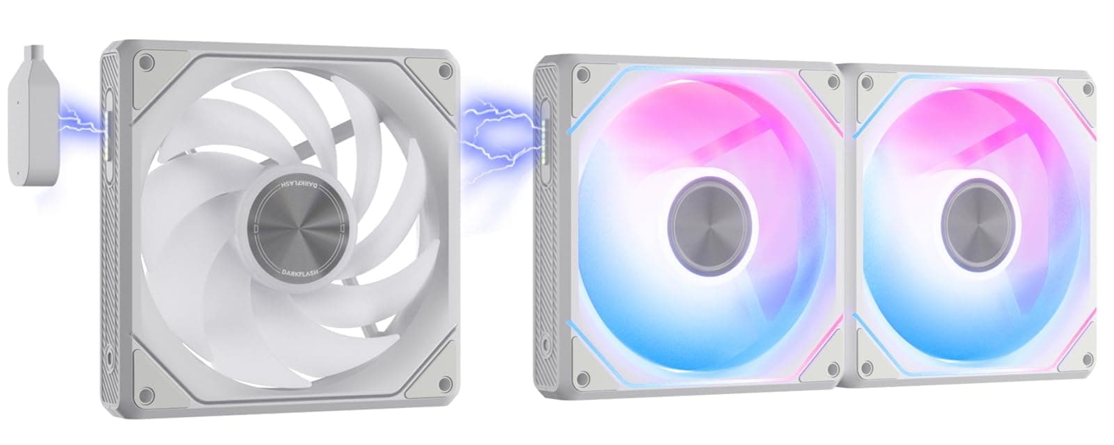 Ventiladores de Caja darkFlash G24 120MM ARGB Magnéticos -