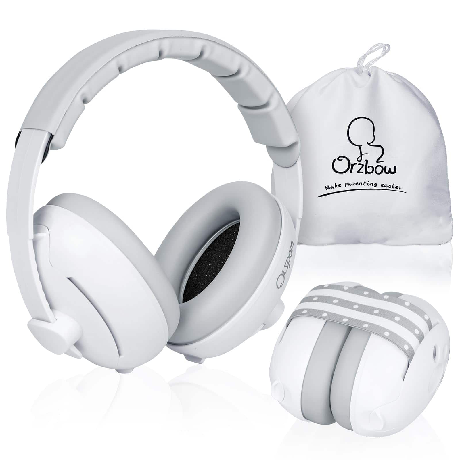 Orzbow 2 en 1 Protección Auditiva para Bebés, Auriculares