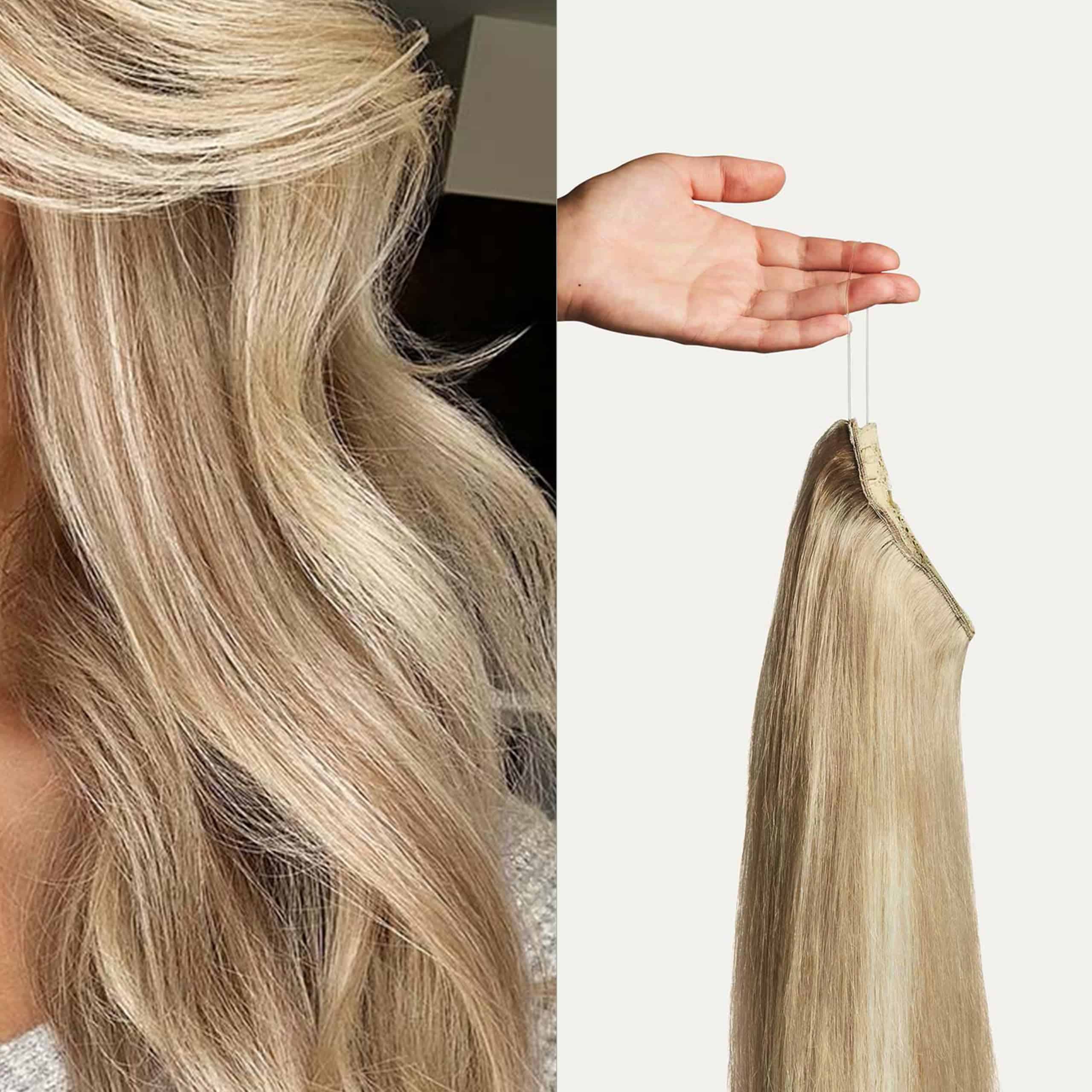 Extensiones de Cabello Halo Clip-In Luxy -Dimensional Crema