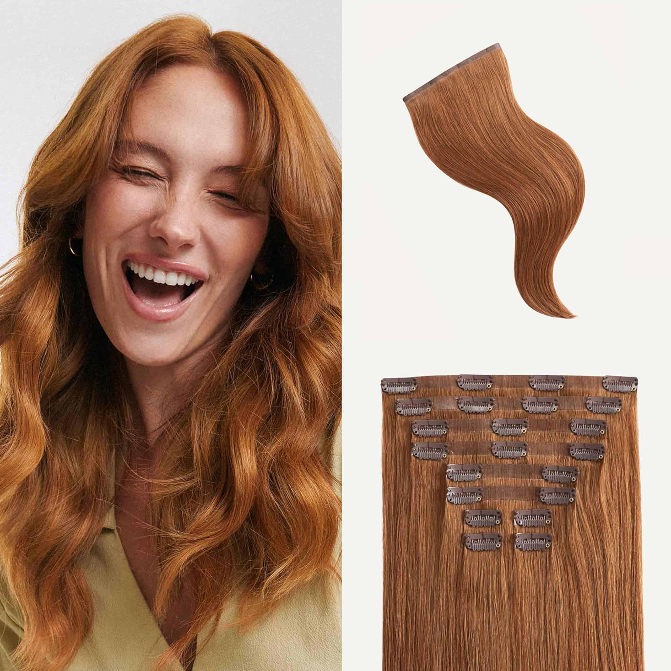 Extensiones de Cabello Clip-In Seamless 100% Cabello Humano