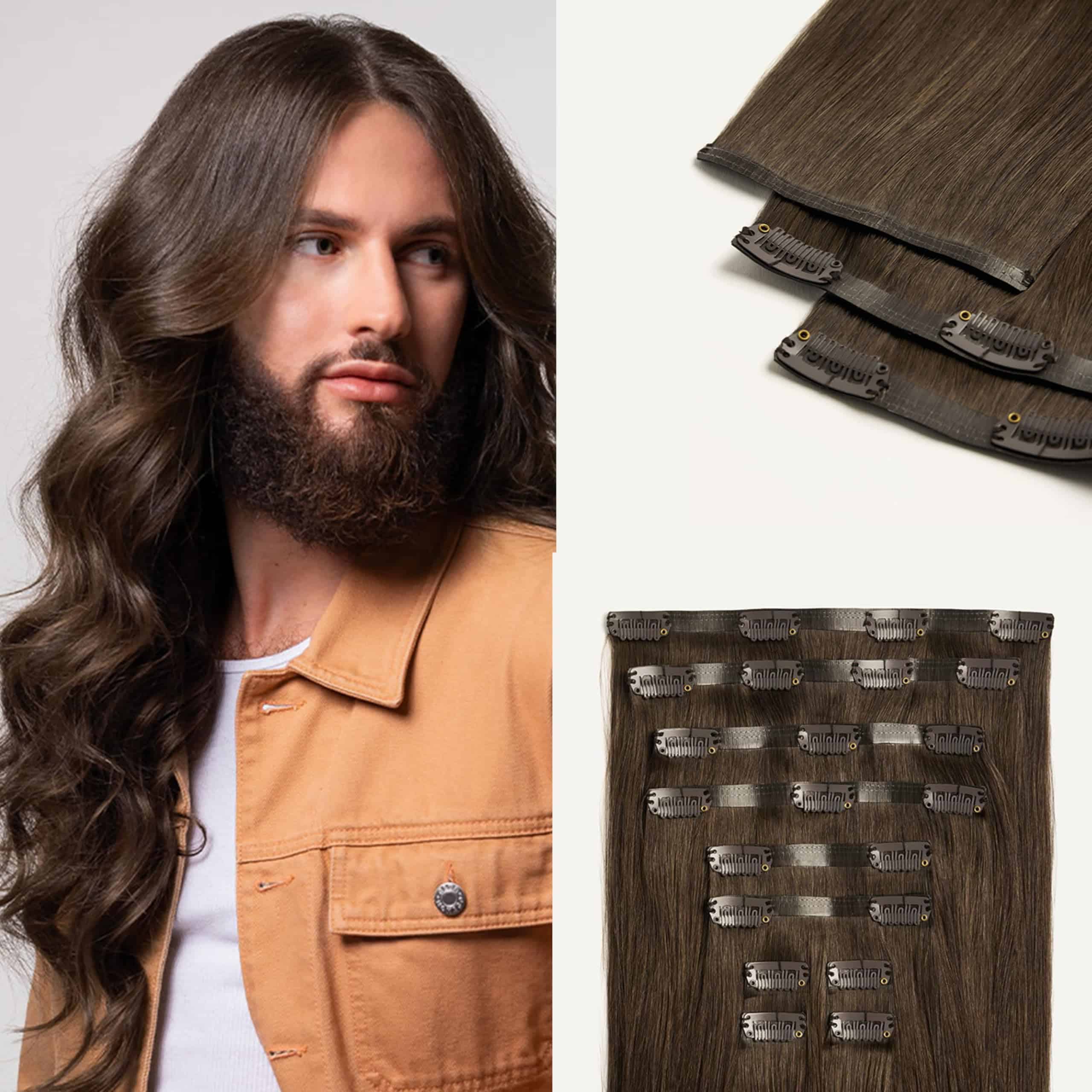 Extensiones de Cabello con Clip de Luxy 100% Remy Human