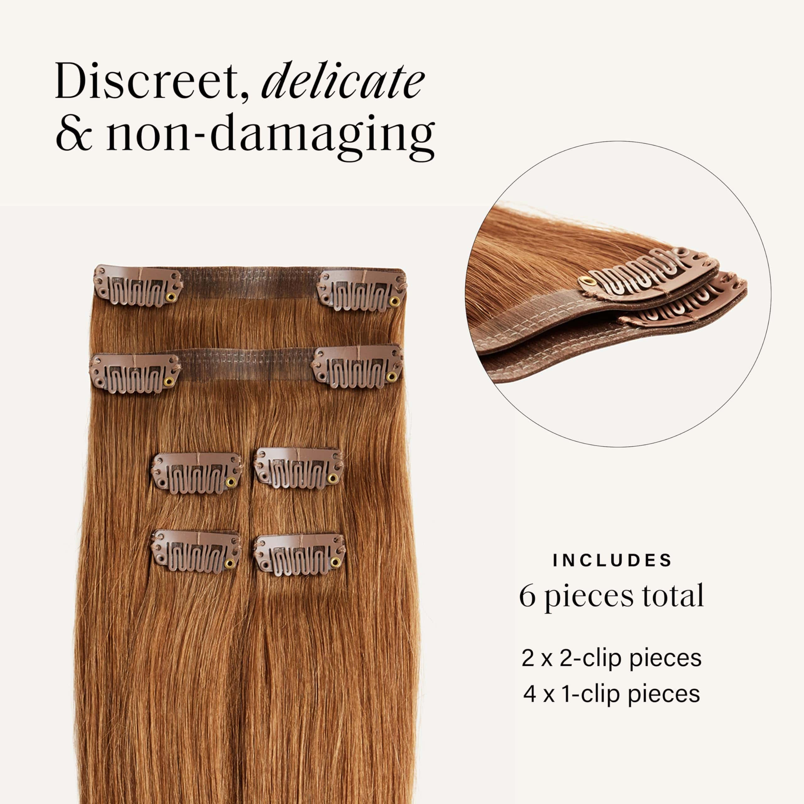 Extensiones de Cabello 100% Remy Luxy para -Rojo Natural - Imagen 4