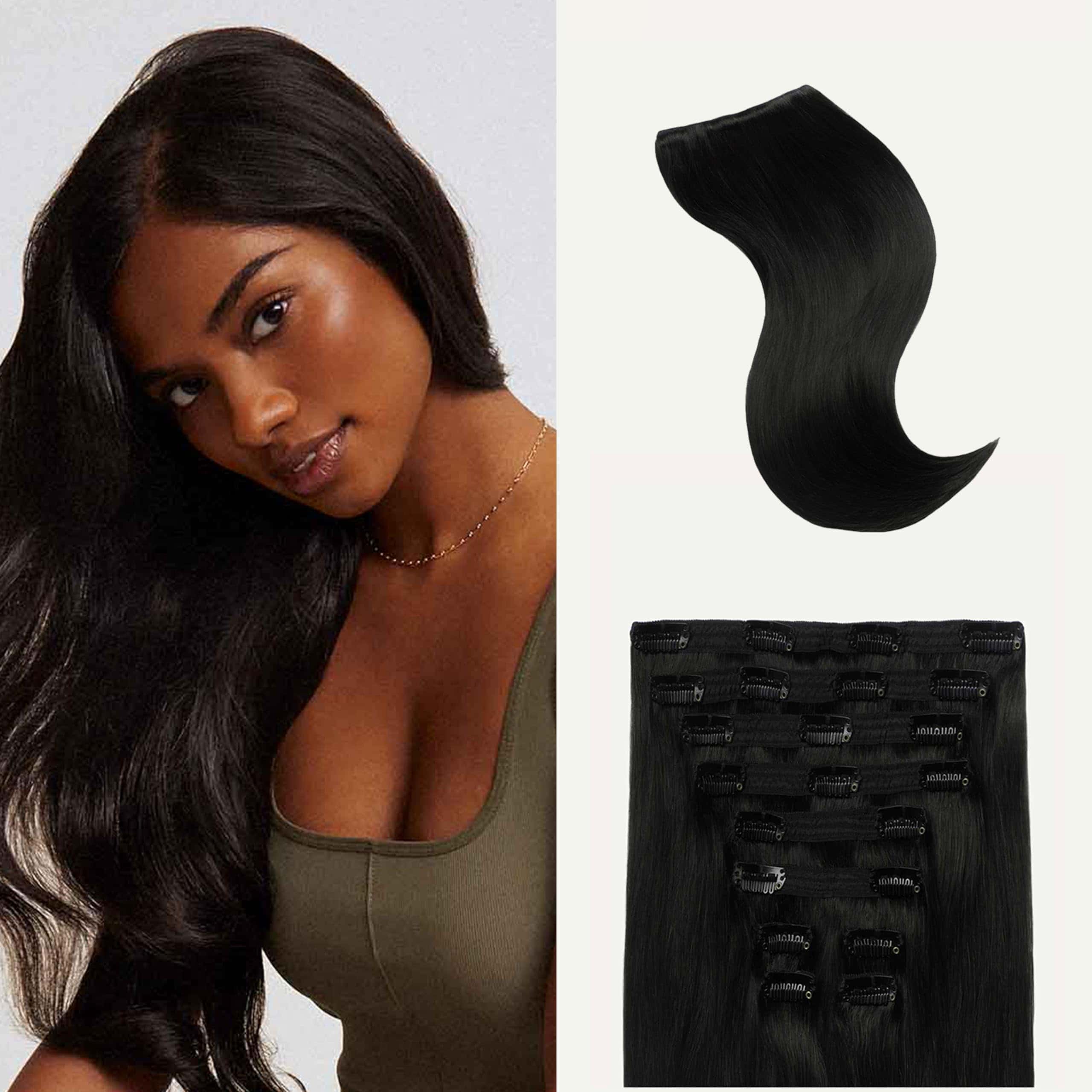 Luxy Hair 24" Extensiones de Cabello Clip-In Clásicas Off