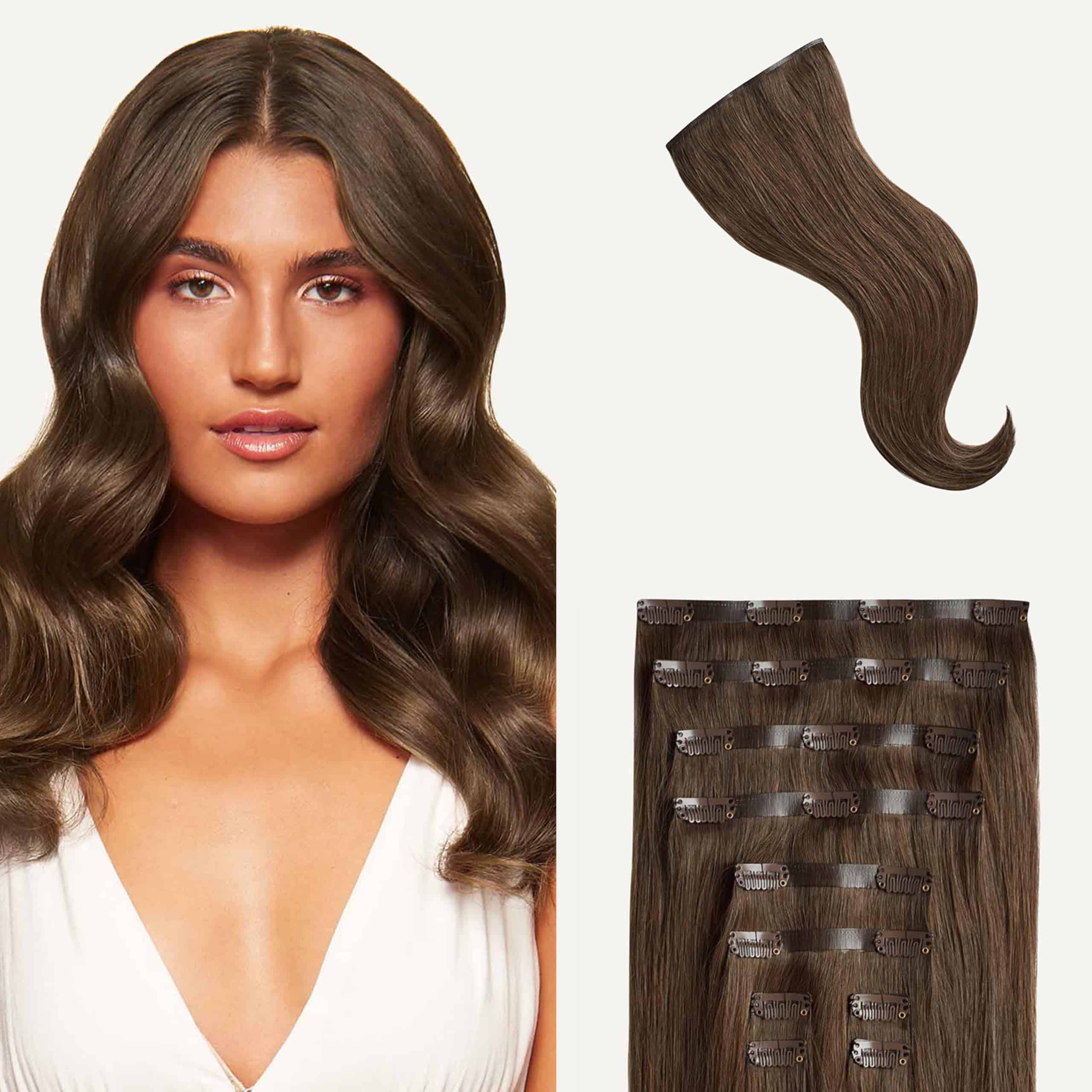 Extensiones de Cabello Clip-In Luxy 100% Pelo Humano Remy -