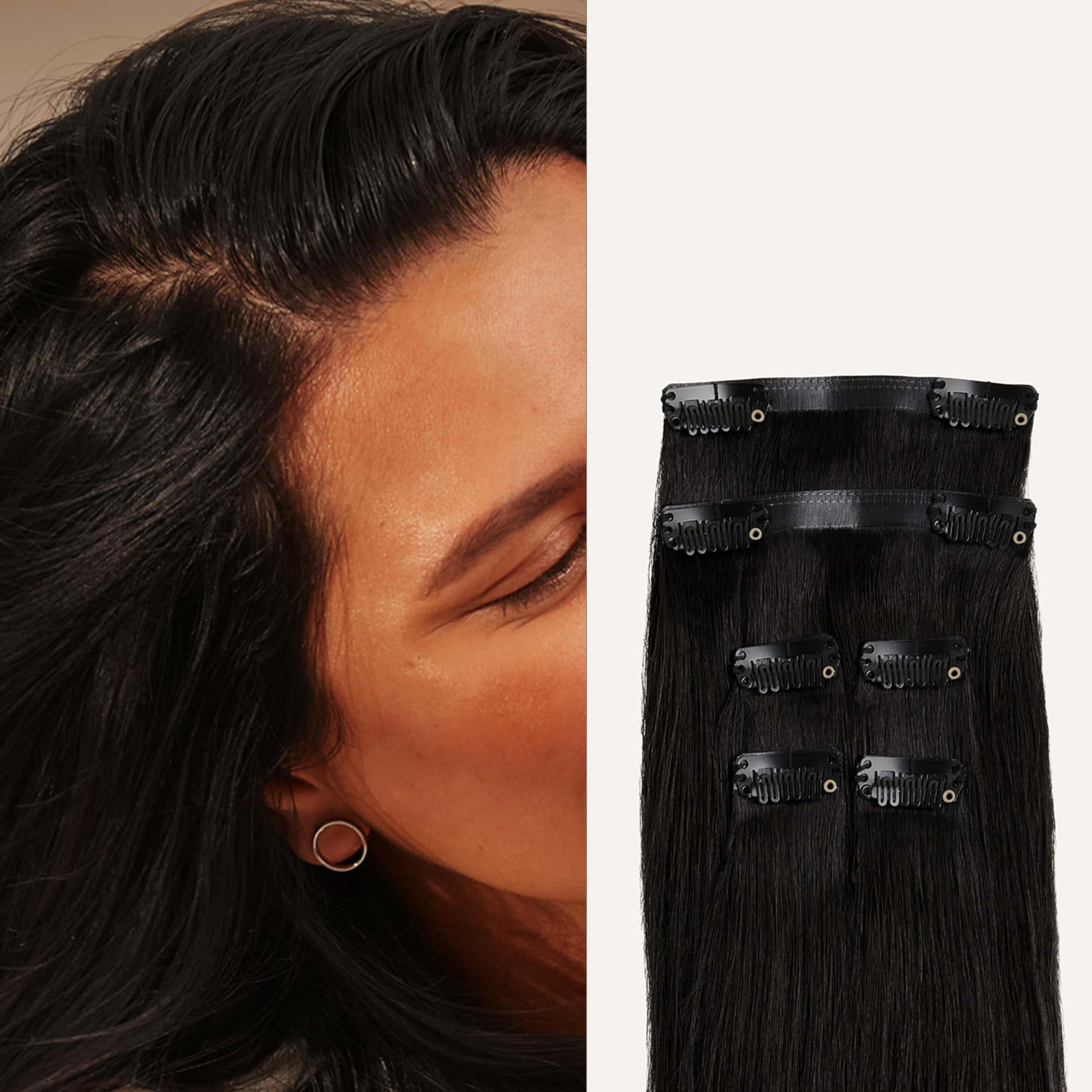 Extensiones de Cabello Humano Luxy 100% Remy -Negro Apagado