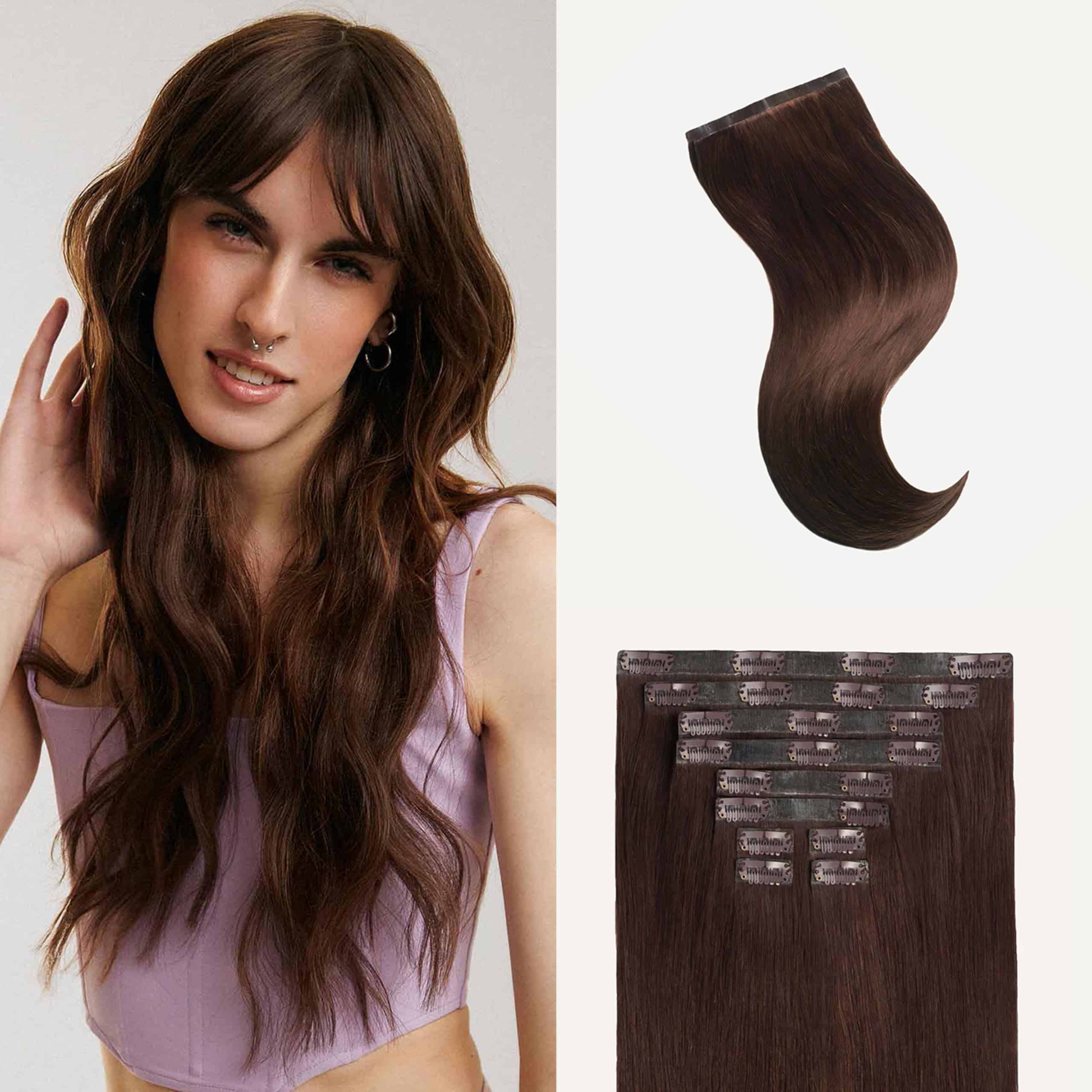 Extensiones de Cabello de Clip en Remy 100% Humanos - Color