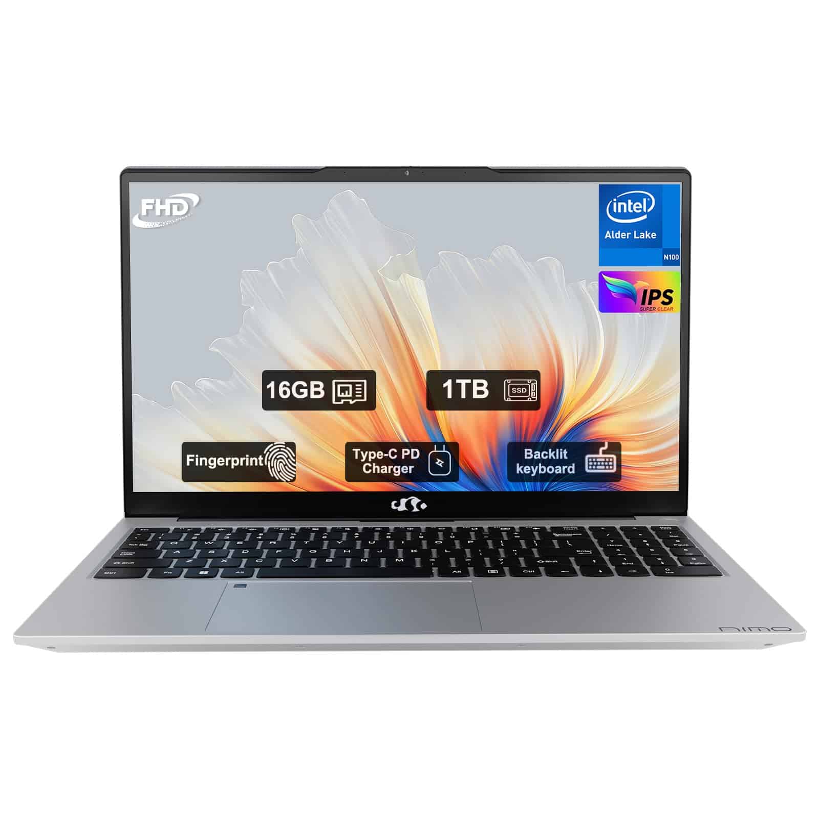 Laptop de 15.6", Pantalla FHD IPS 1920 * 1080, 16GB RAM 1TB