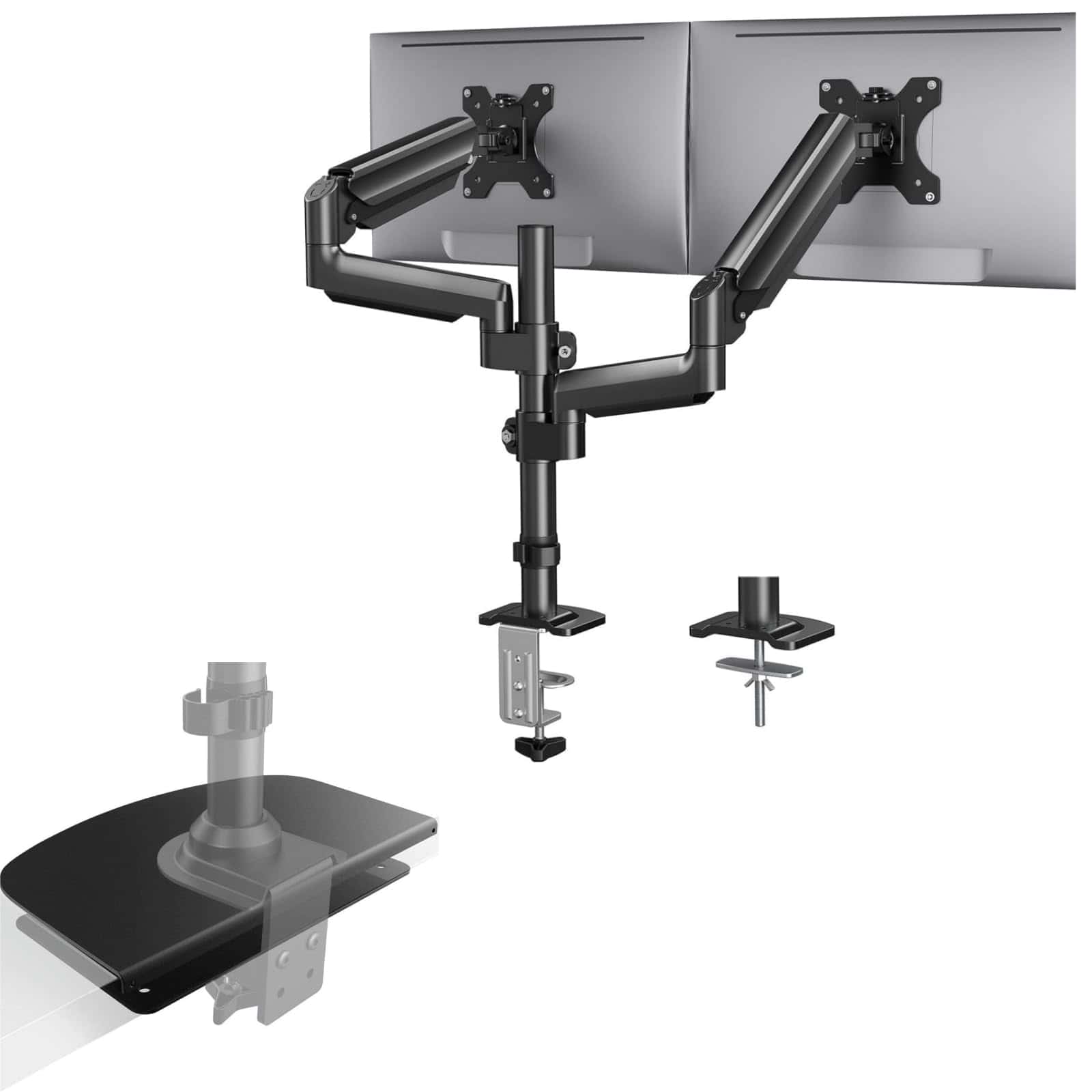Soporte Dual de Monitor HUANUO para pantallas de hasta 32