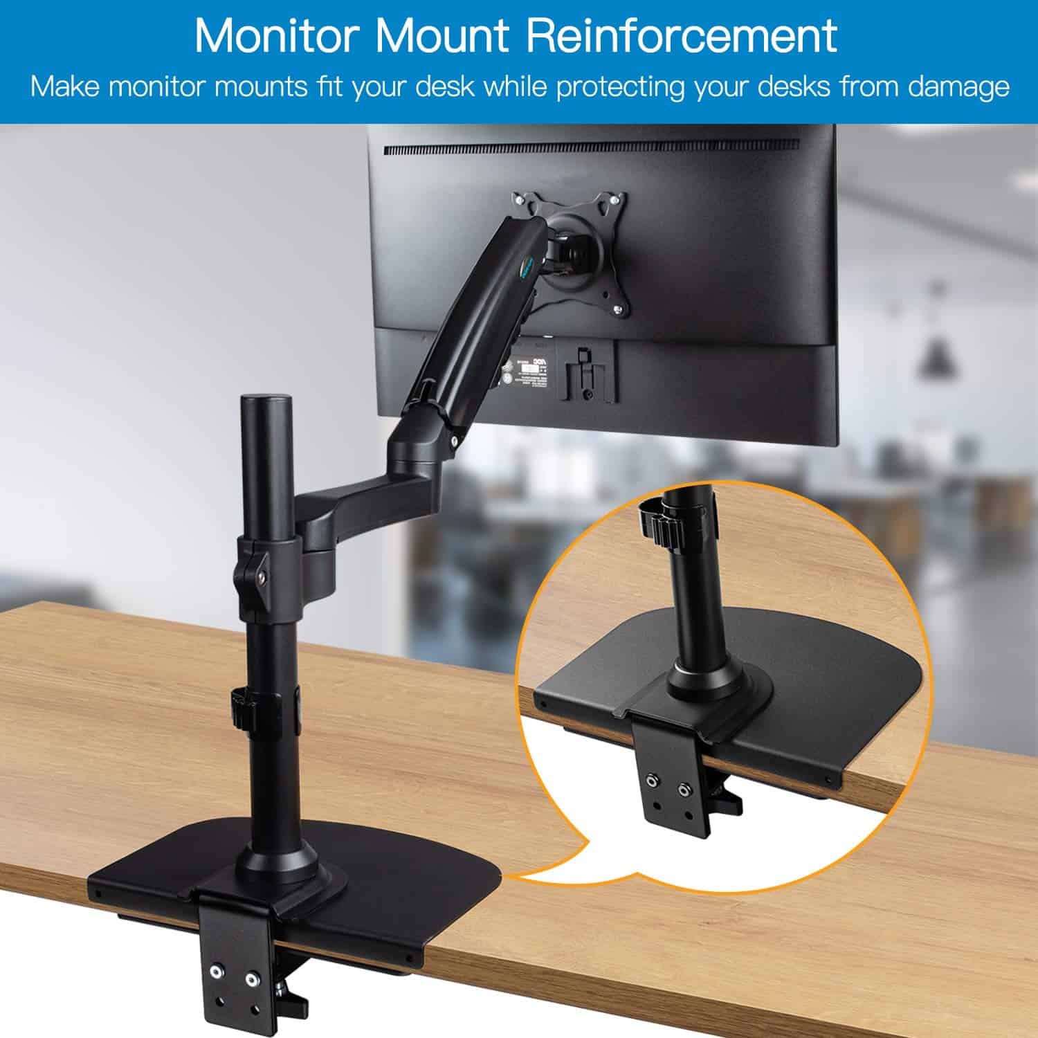 Soporte Dual de Monitor HUANUO para pantallas de hasta 32 - Image 9