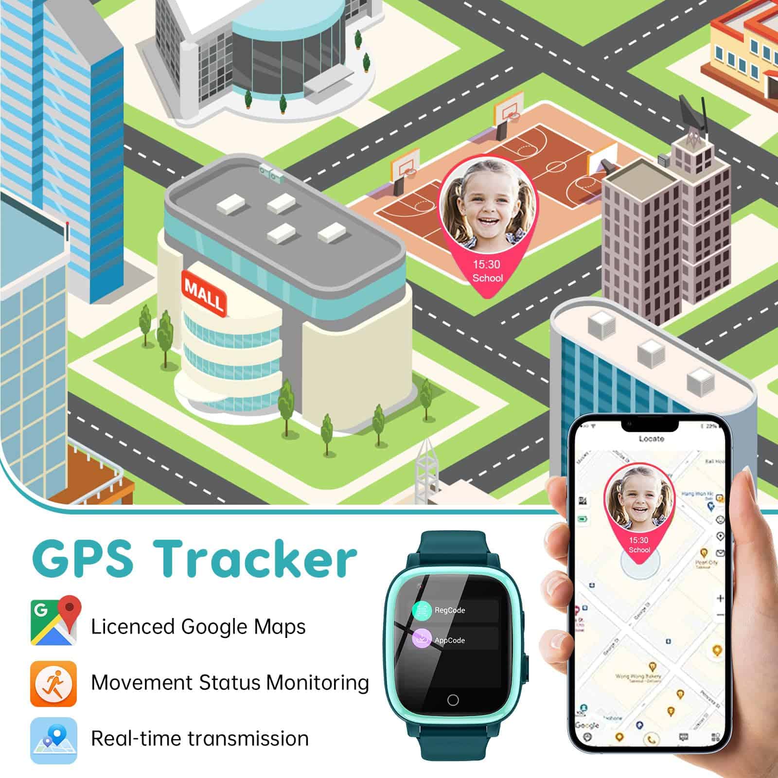 Reloj Inteligente cjc 4G para Niños con -Verde - Imagen 5